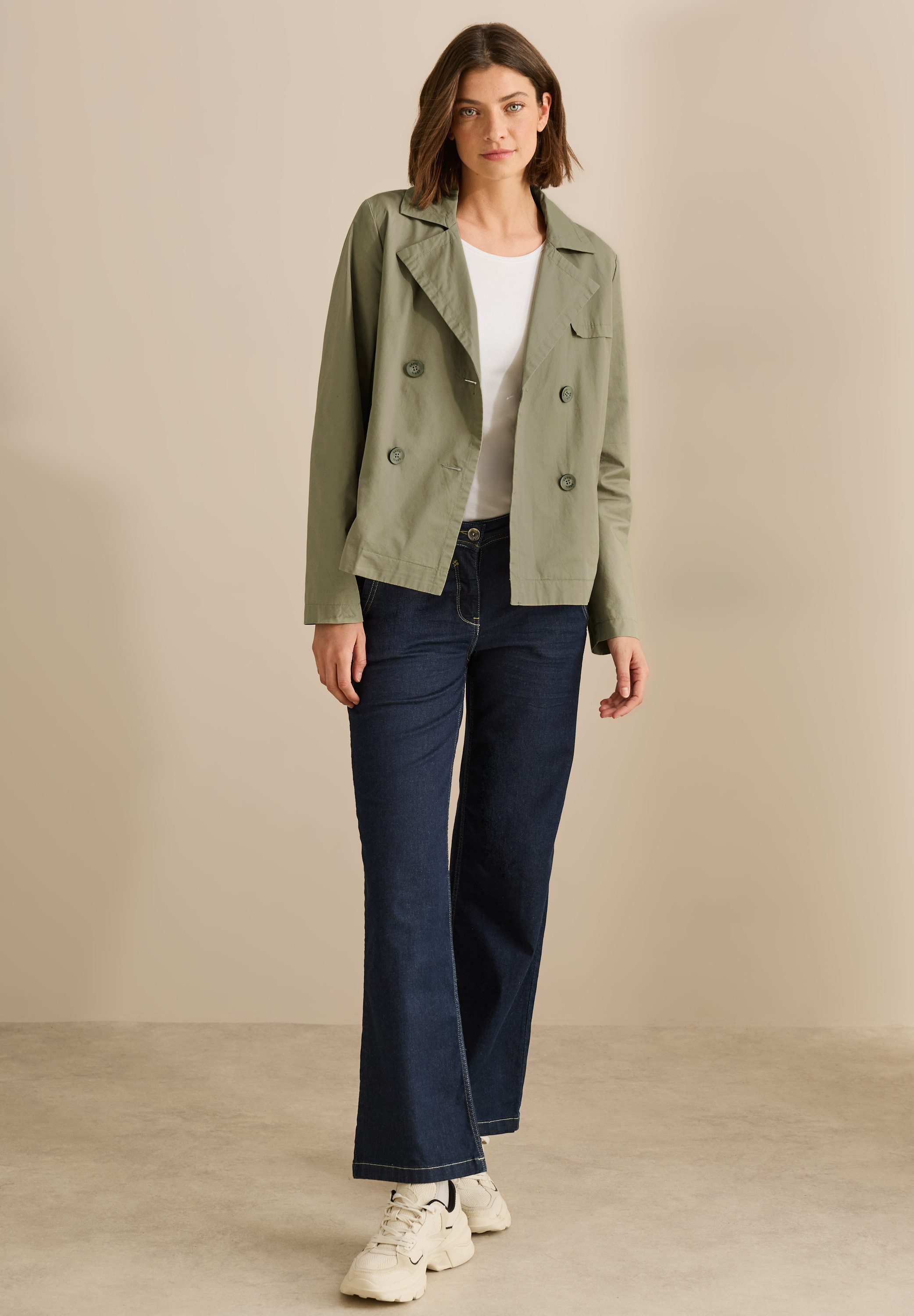 CECIL Outdoorjacke aus reiner Baumwolle