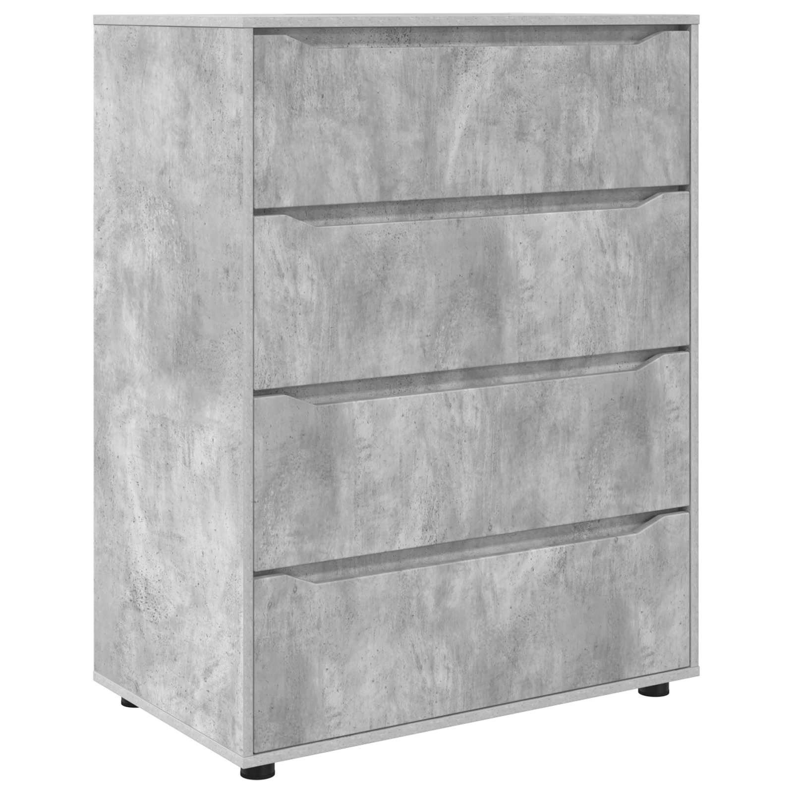 vidaXL Schranksystem Stauraumschränke 80 x 48 x 105 cm Holzwerkstoff Beton Grau (1-St)