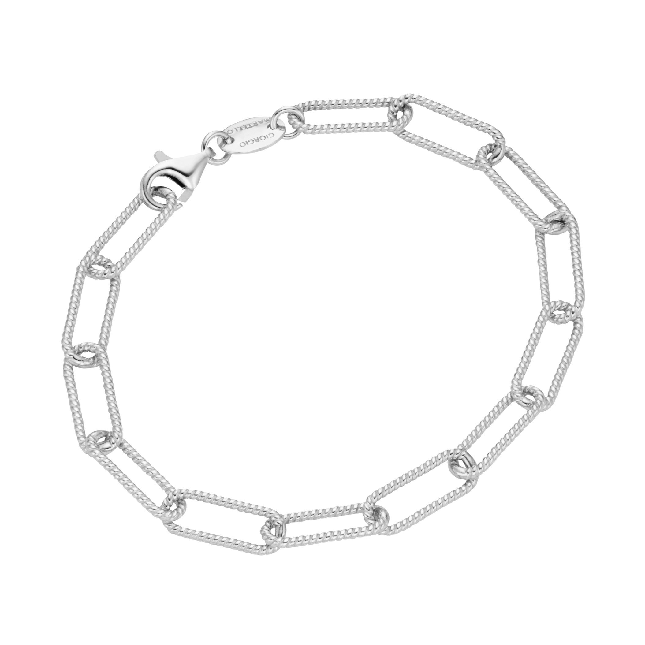 Armband Kordel-Optik, Silber 925