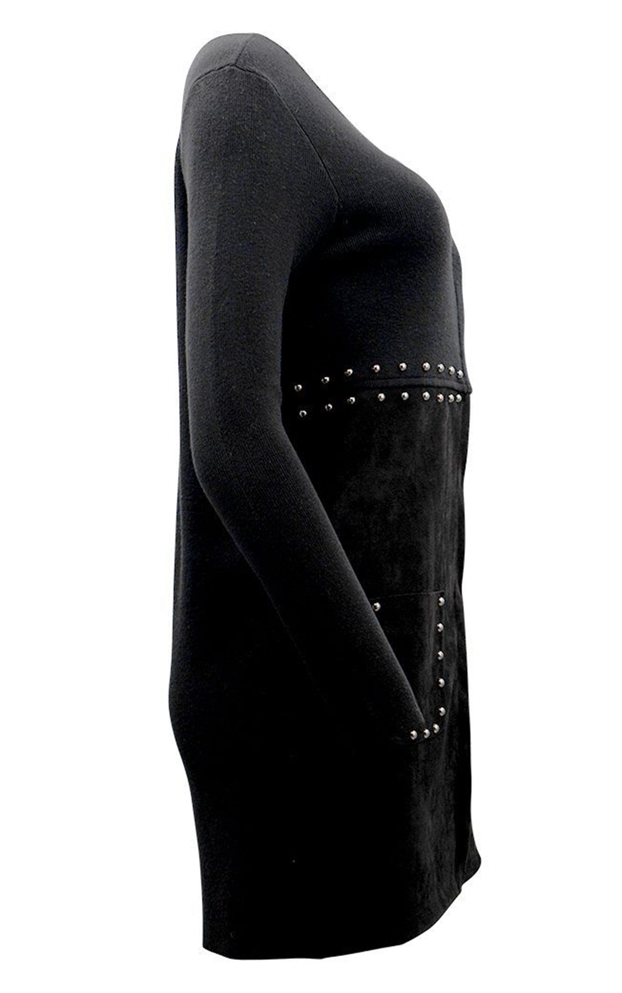 Passioni Langjacke mit Nietendetails