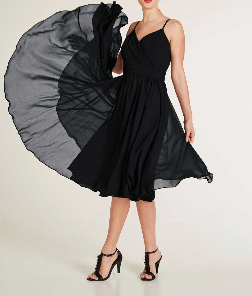 Ashley Ashley Schwarze" Brooke Designer-Kleid, by Brooke Shirtkleid Kleine "Das heine Damen