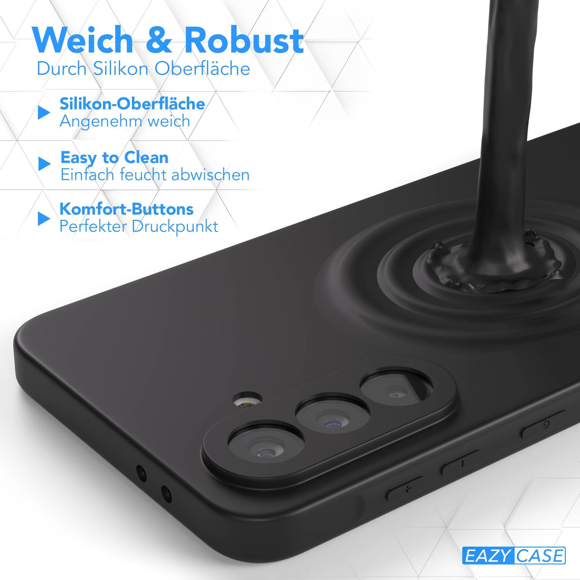 EAZY CASE Handyhülle für Samsung Galaxy A56 Hülle Silikon 6,7 Zoll, Schutzhülle mit MagSafe kratzfest Back Cover Kameraschutz Schwarz – Bild 5 von 5