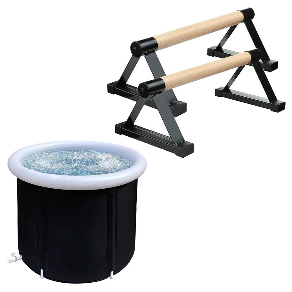 Divit Halter Eisbad aufblasbar EB14 PVC Eistonne tragbar 75 x 75 cm + Indoor Calist