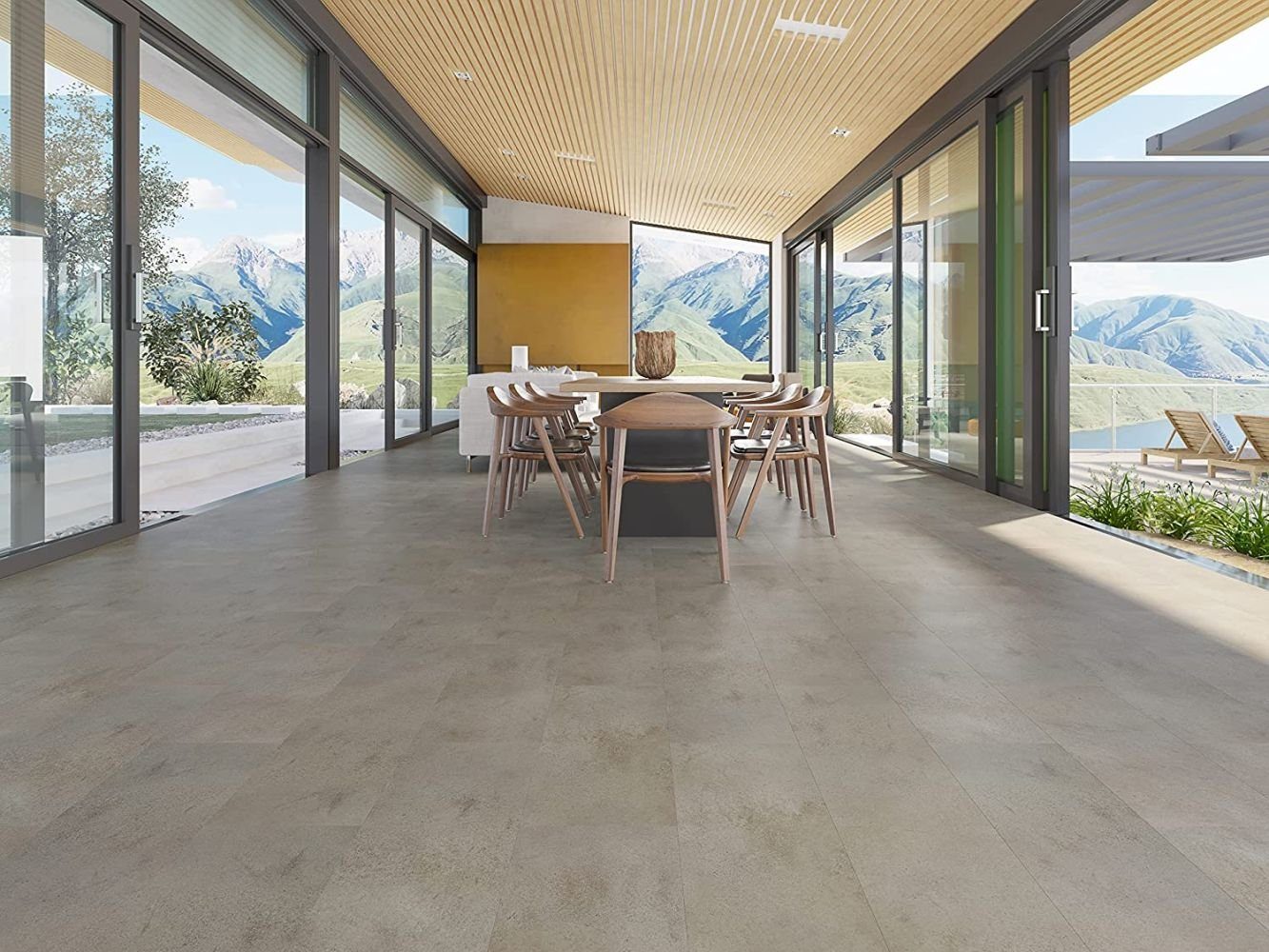 Vereg Вініловий ламінат Slate Alicante, Vinyl Laminat Vinyldesignboden (607x303x2,5mm) 2,759m²/Paket, Sand