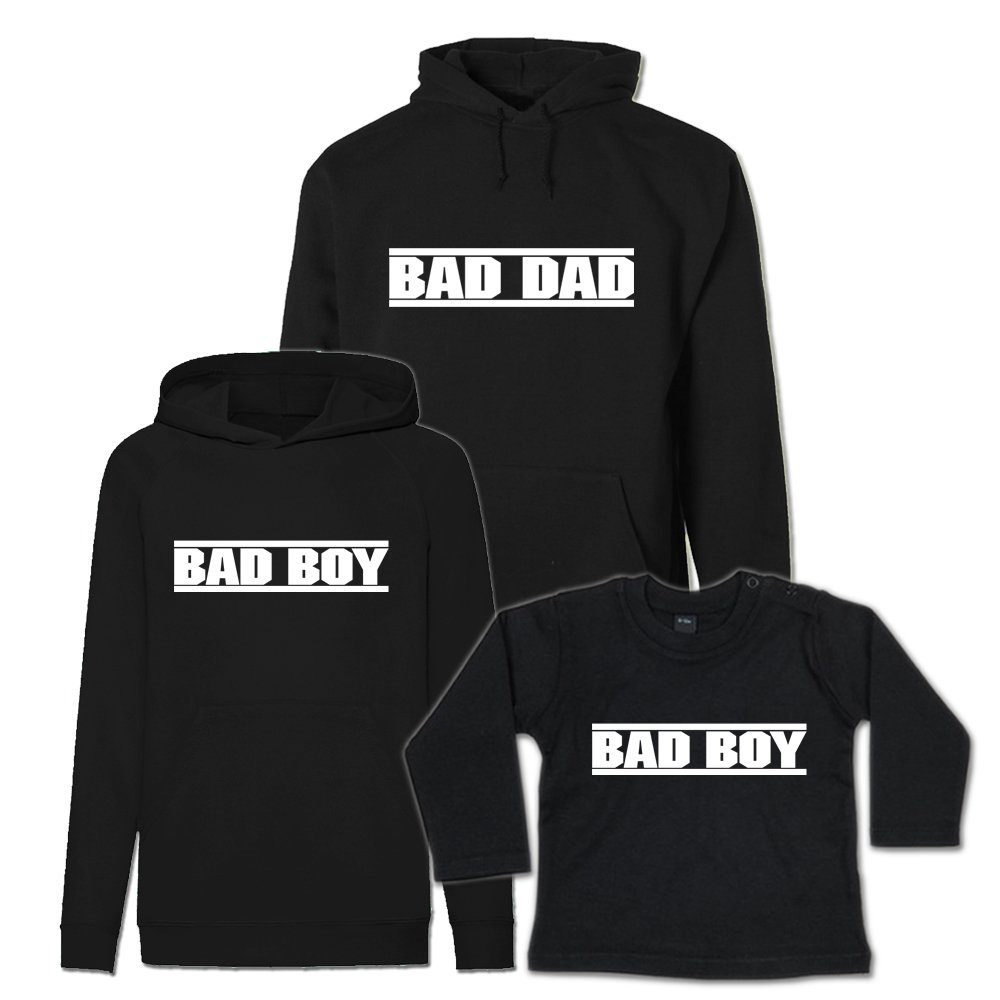 & Bad Dad G-graphics Kapuzenpullover Boy selbst & zusammenstellen) Erwachsenen-Hoodie Bad & Kinder zum (Familienset, Einzelteile Sweater Baby