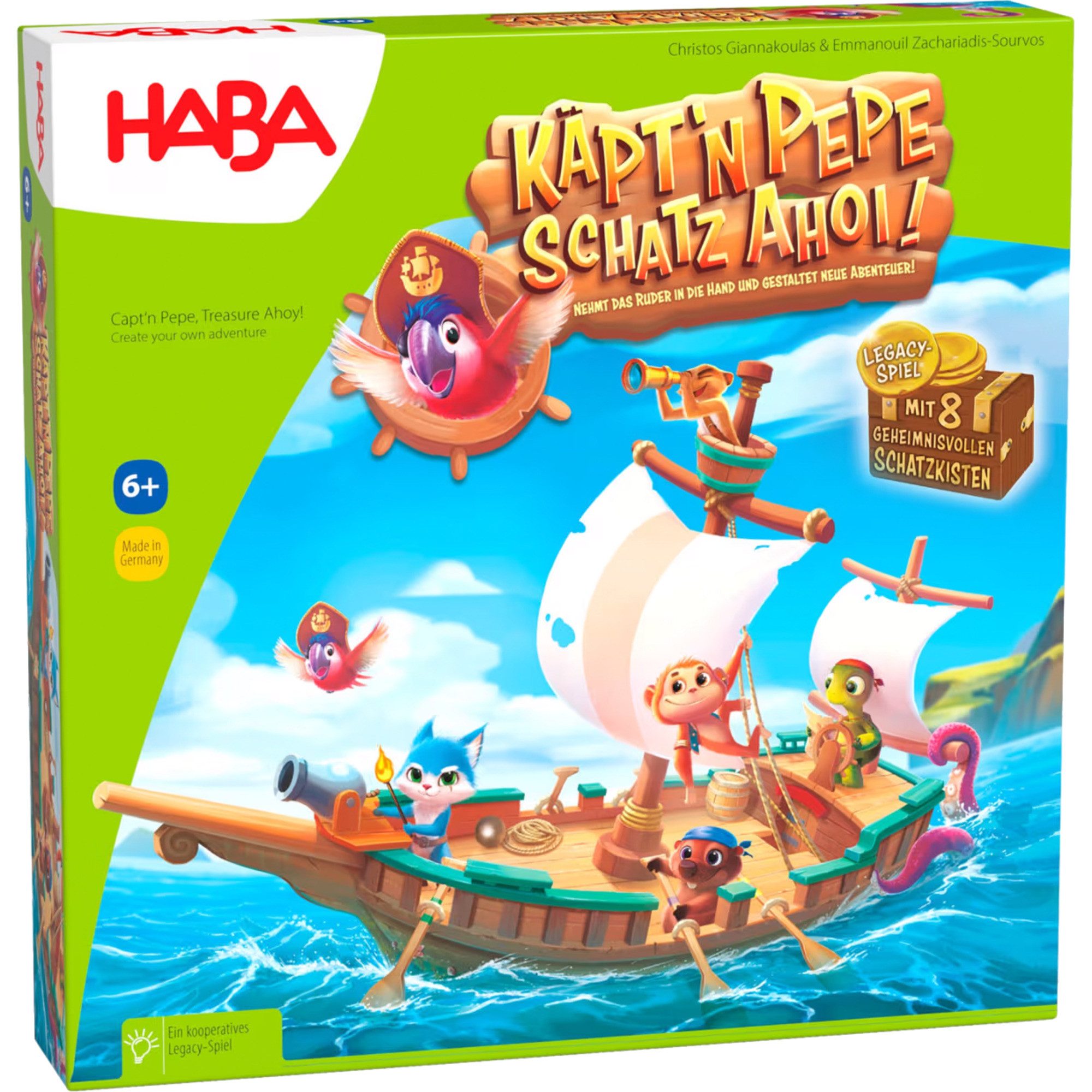 Haba Spiel HABA Käpt`n Pepe Schatz Ahoi, Brettspiel