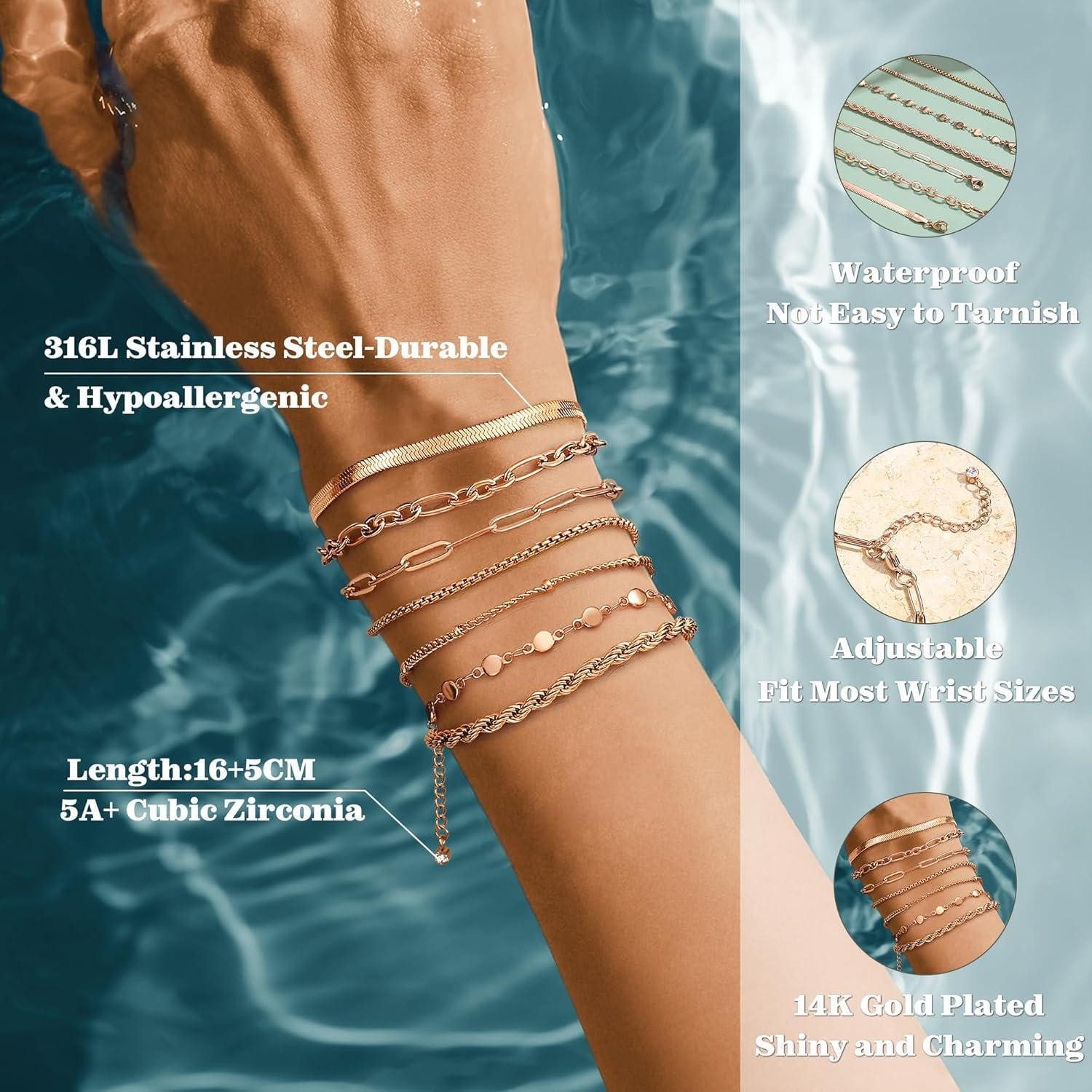LuxusKollektion Ketten und Armband Set 7-teiliges günstig online kaufen