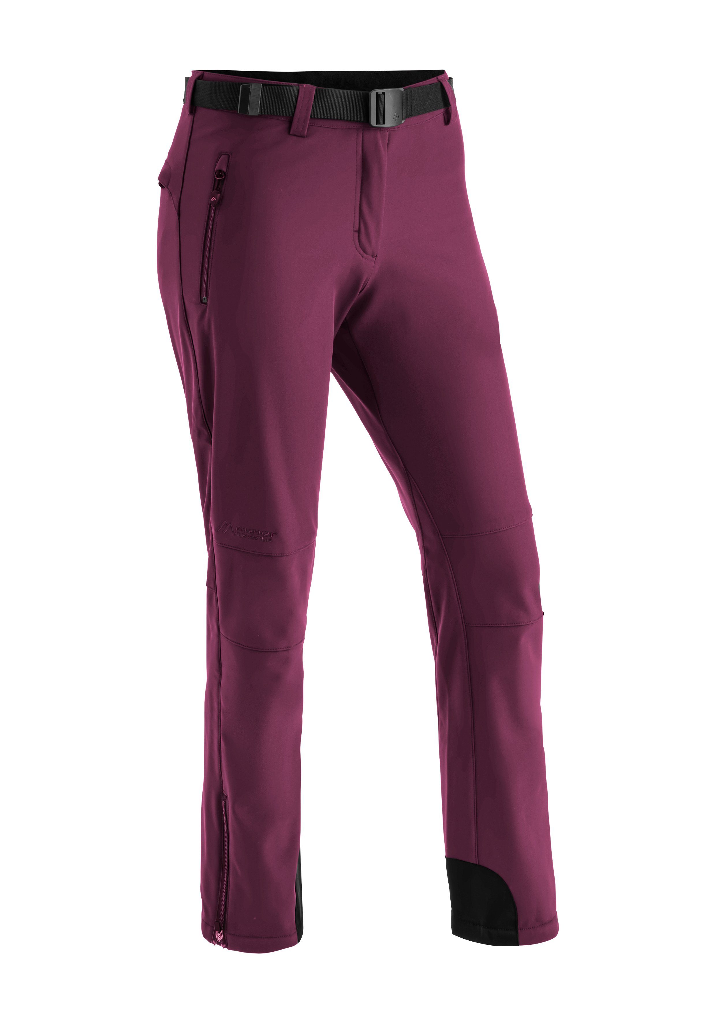 magenta Softshellhose, und W winddicht elastisch Funktionshose Sports Maier Tech Warme Pants