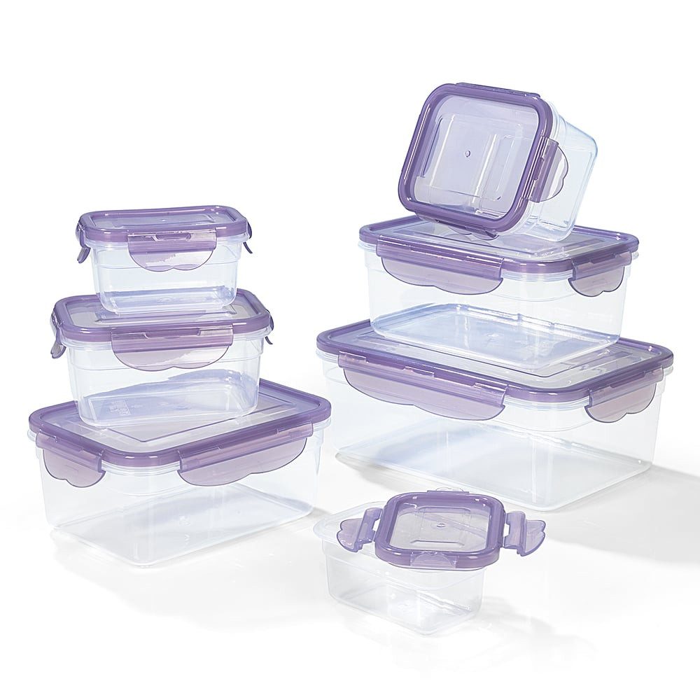 Hoberg Frischhaltedose, Polypropylen (PP)/Silikon, (14-tlg), Klick-it Lila. € 24,90