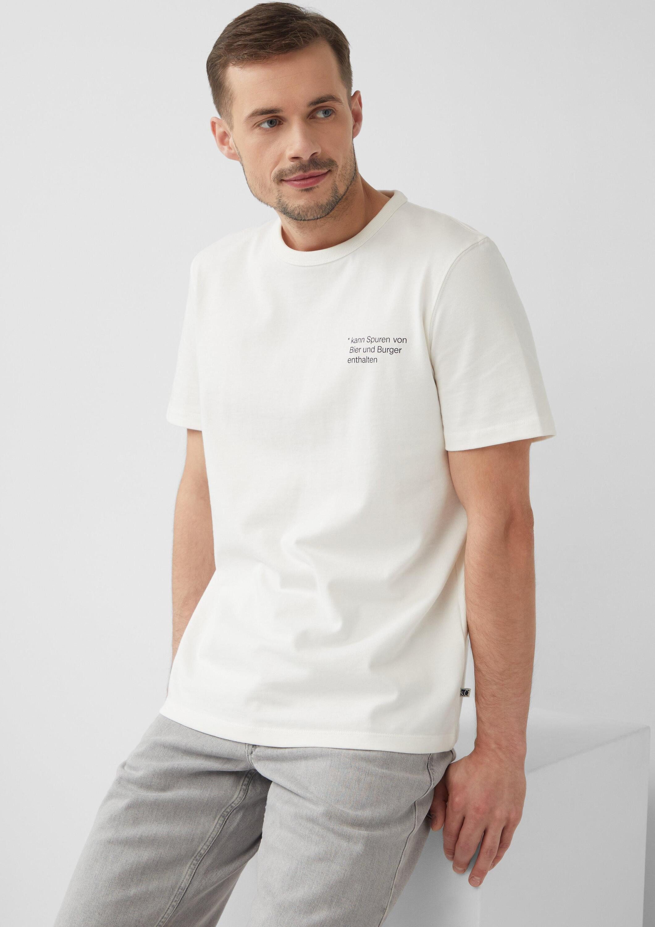 s.Oliver Kurzarmshirt T-Shirt T-Shirt mit Grill-Motiv günstig online kaufen