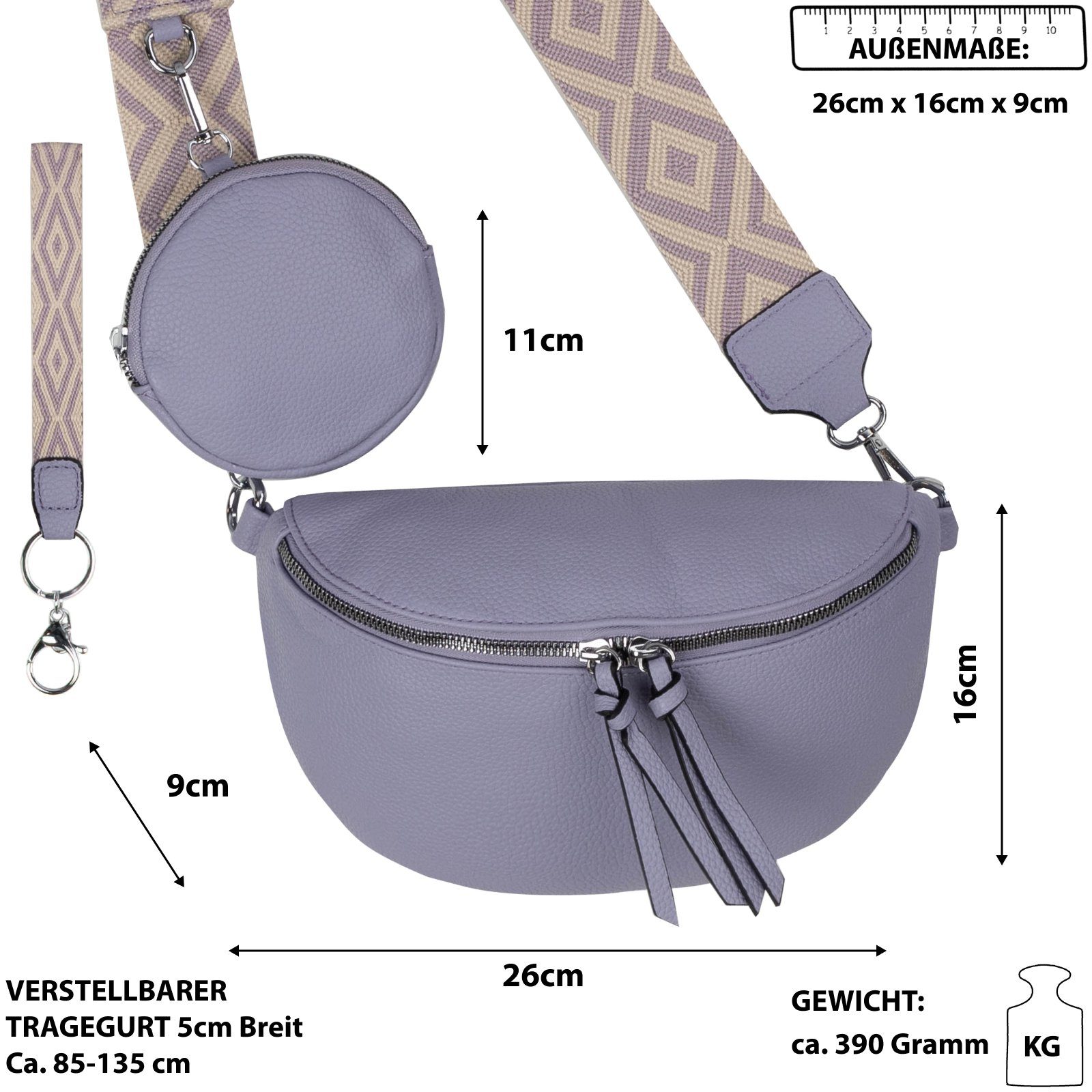 EAAKIE Gürteltasche Bauchtasche Umhängetasche Crossbody-Bag Kunstleder günstig online kaufen