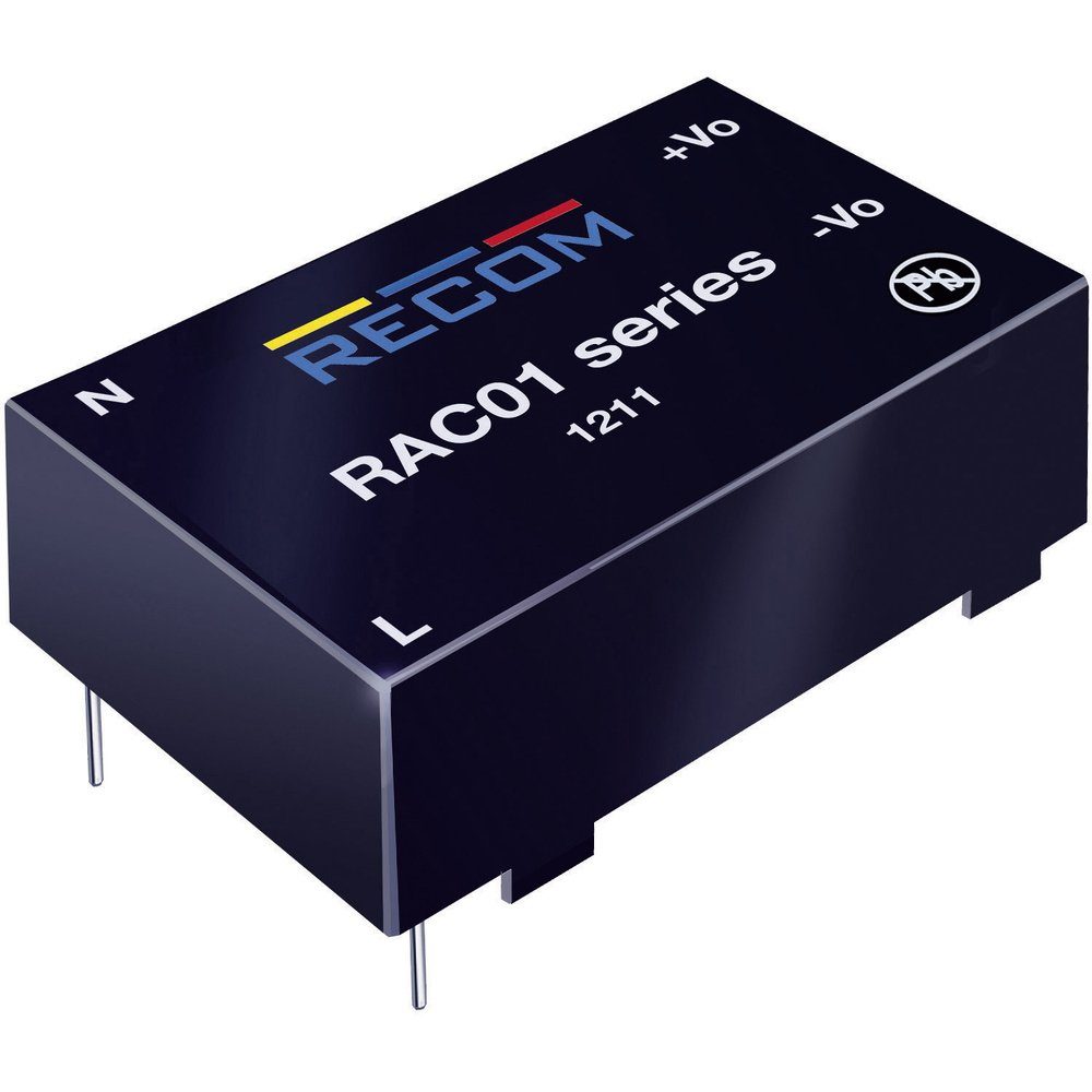 AC/DC-Printnetzteil RECOM RAC01-05SC 5 V/DC 0.2 A 1 W AC/DC-Einbaunetzteil