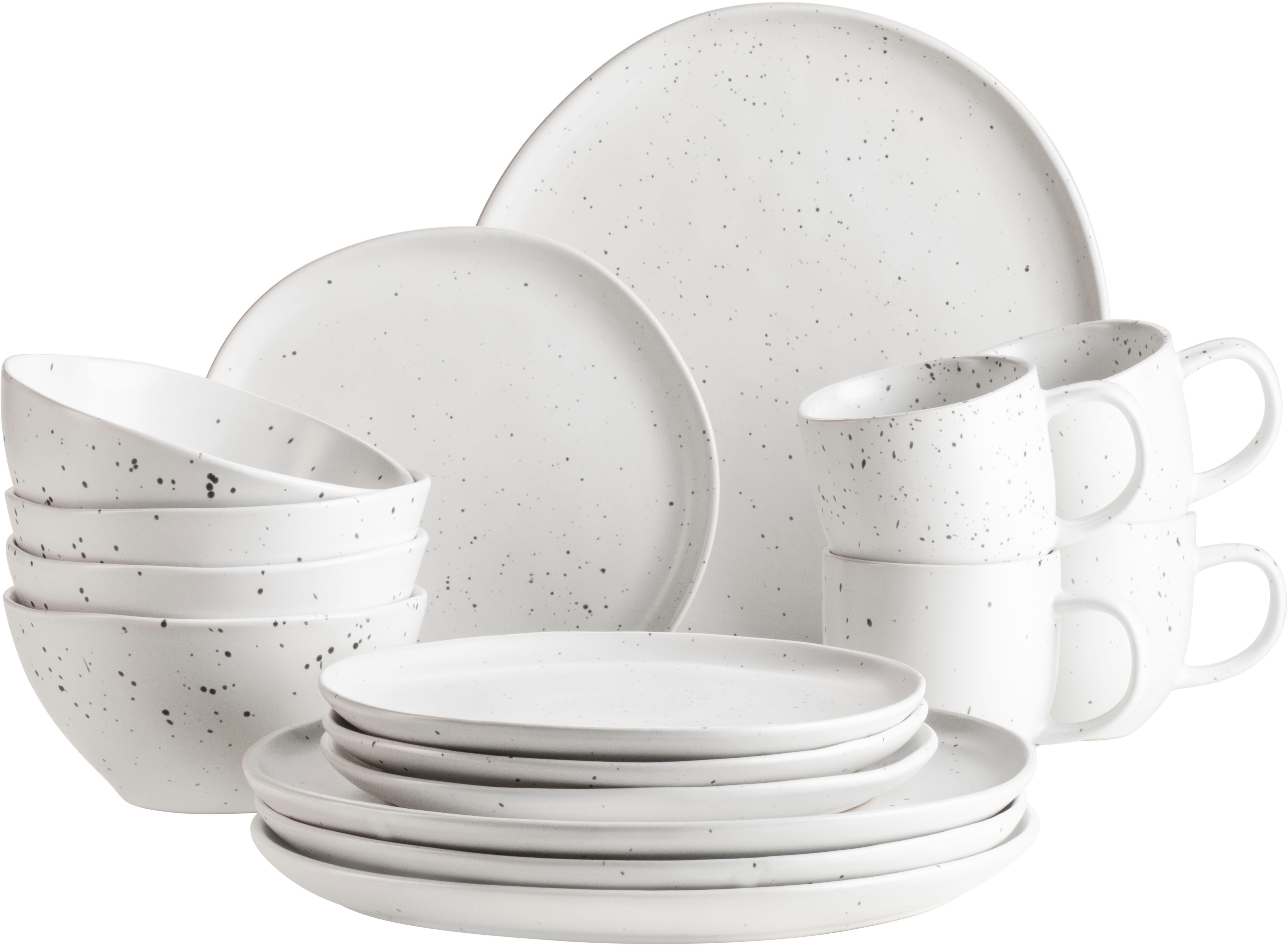 MÄSER Kombiservice ANDORO, Kombiservice, Keramik (16-tlg), 4 Personen, Keramik, Geschirr-Set, Service