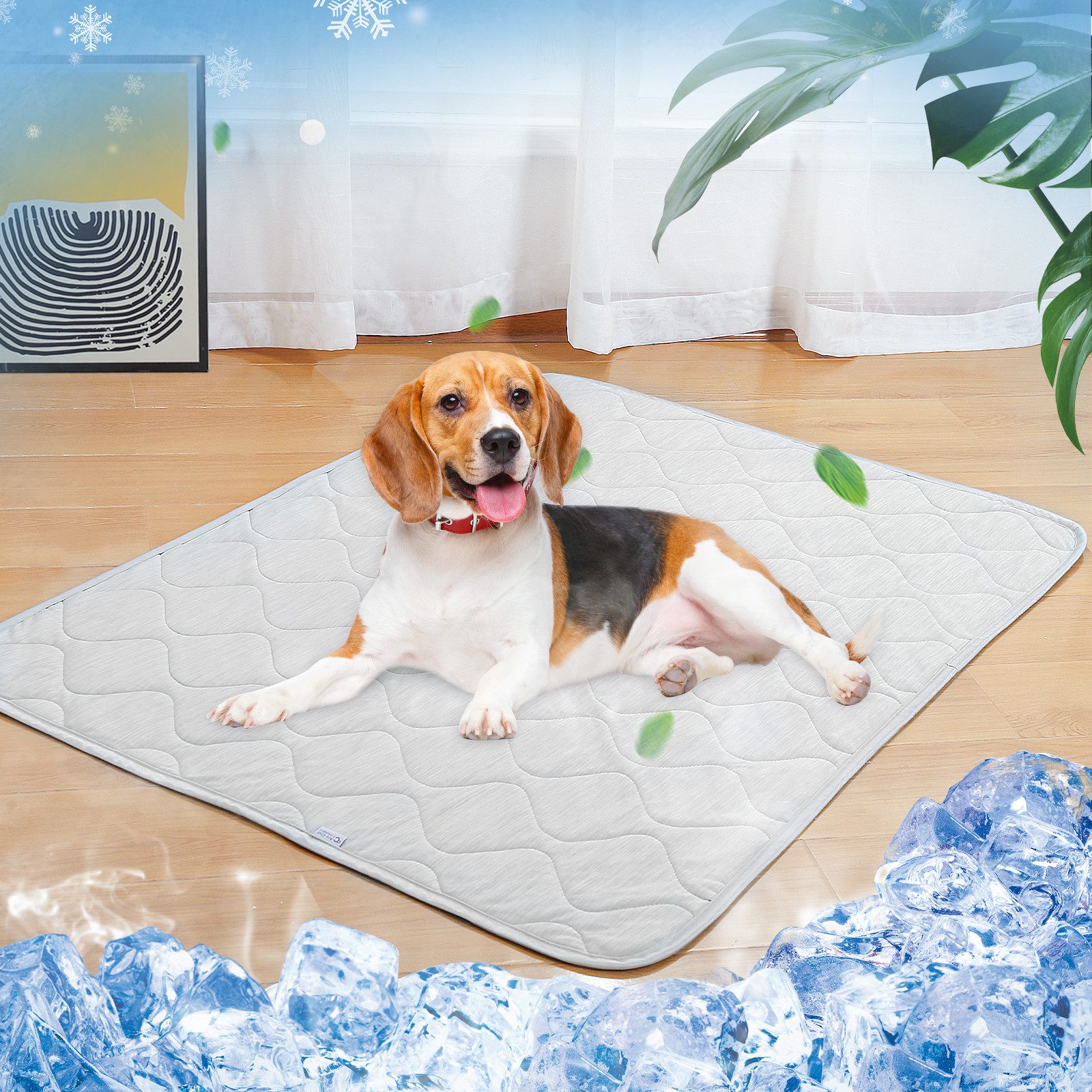 Tierdecke Graue Kühlmatte für Sommer (Qmax>0.5)