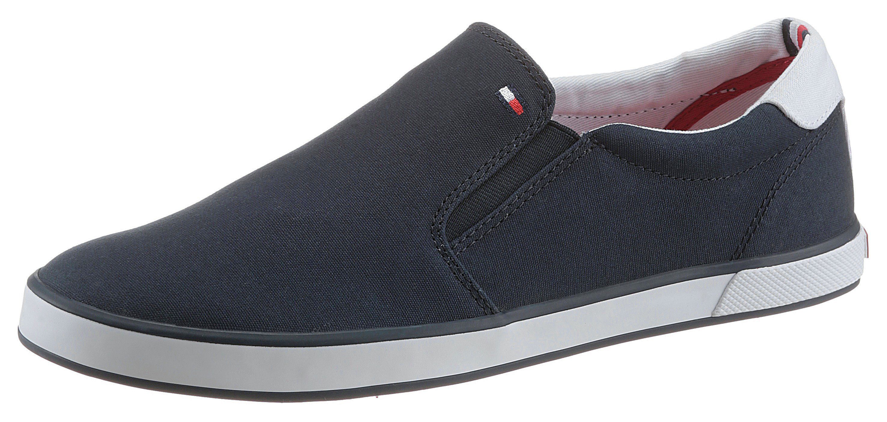 Tommy Hilfiger ICONIC SLIP ON SNEAKER Slip-On Sneaker Slipper, Freizeitschuh, Halbschuh mit seitlichen Stretcheinsätzen