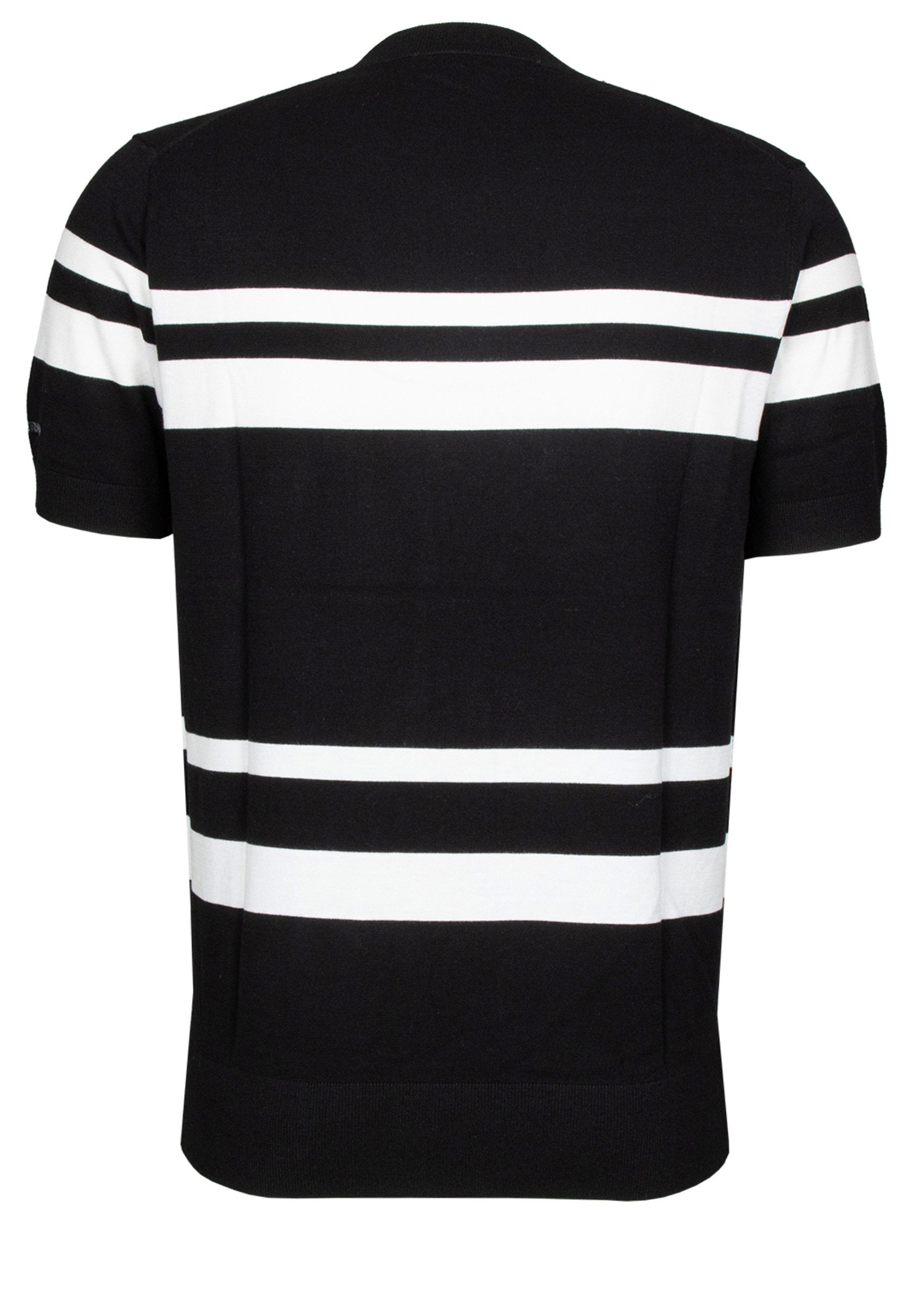 LAGERFELD Strickpullover mit kontrastierenden Streifen (1-tlg)