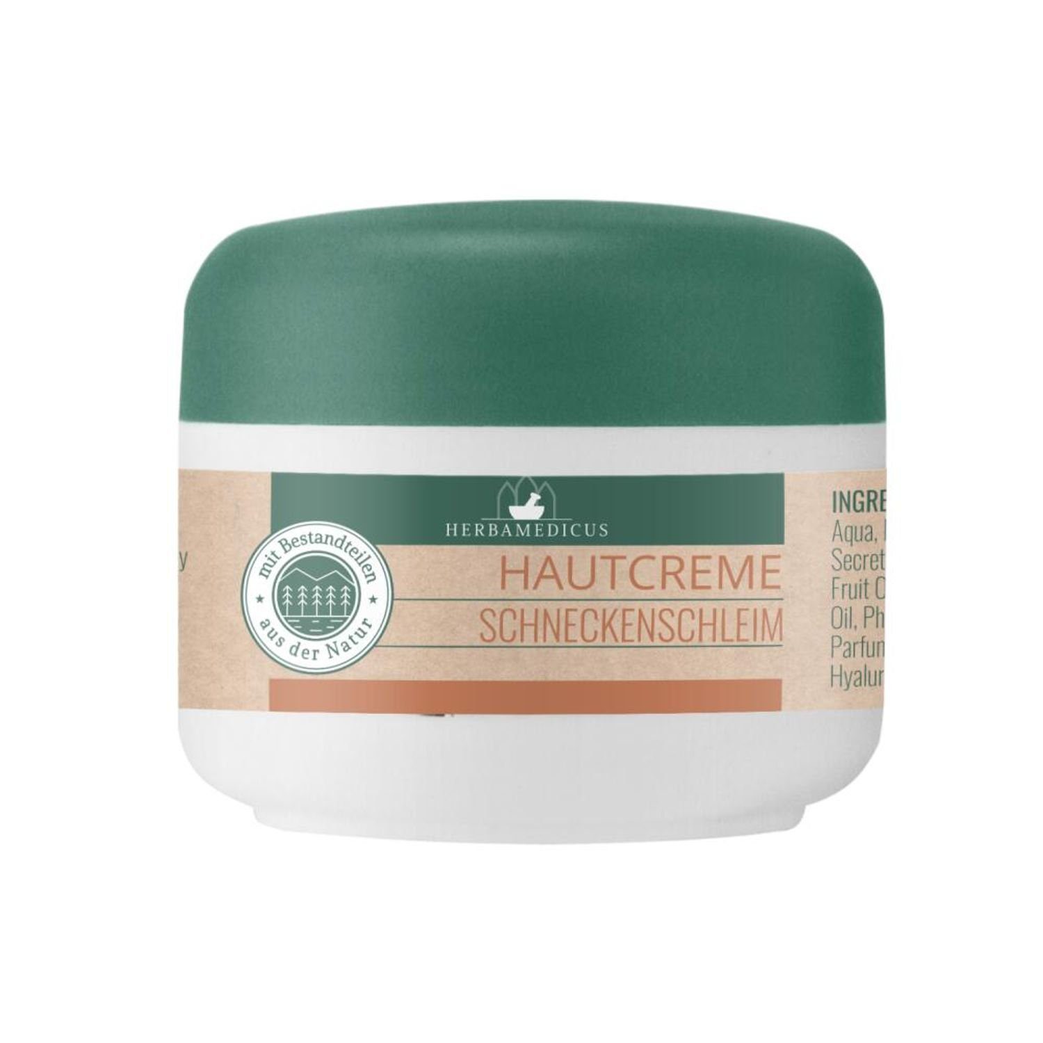 Schmees GmbH Körpercreme 12x Herbamedicus Hautcreme 50ml Schneckenschleim Gesicht Tagespflege, 12-tlg.