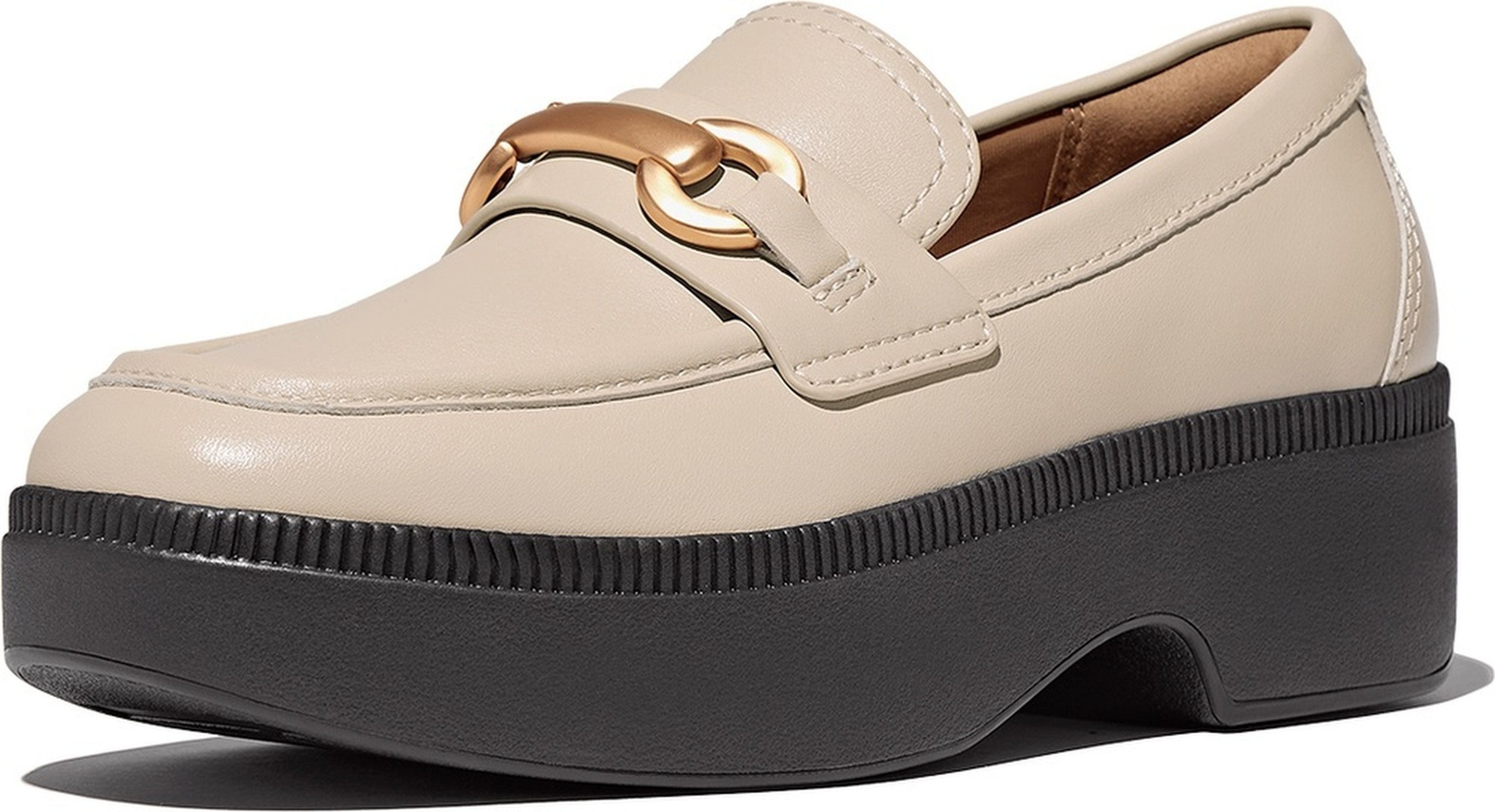 Fitflop F-Luma Chunky-Snaffle Leather Demi-Wedge Loafers Sneaker