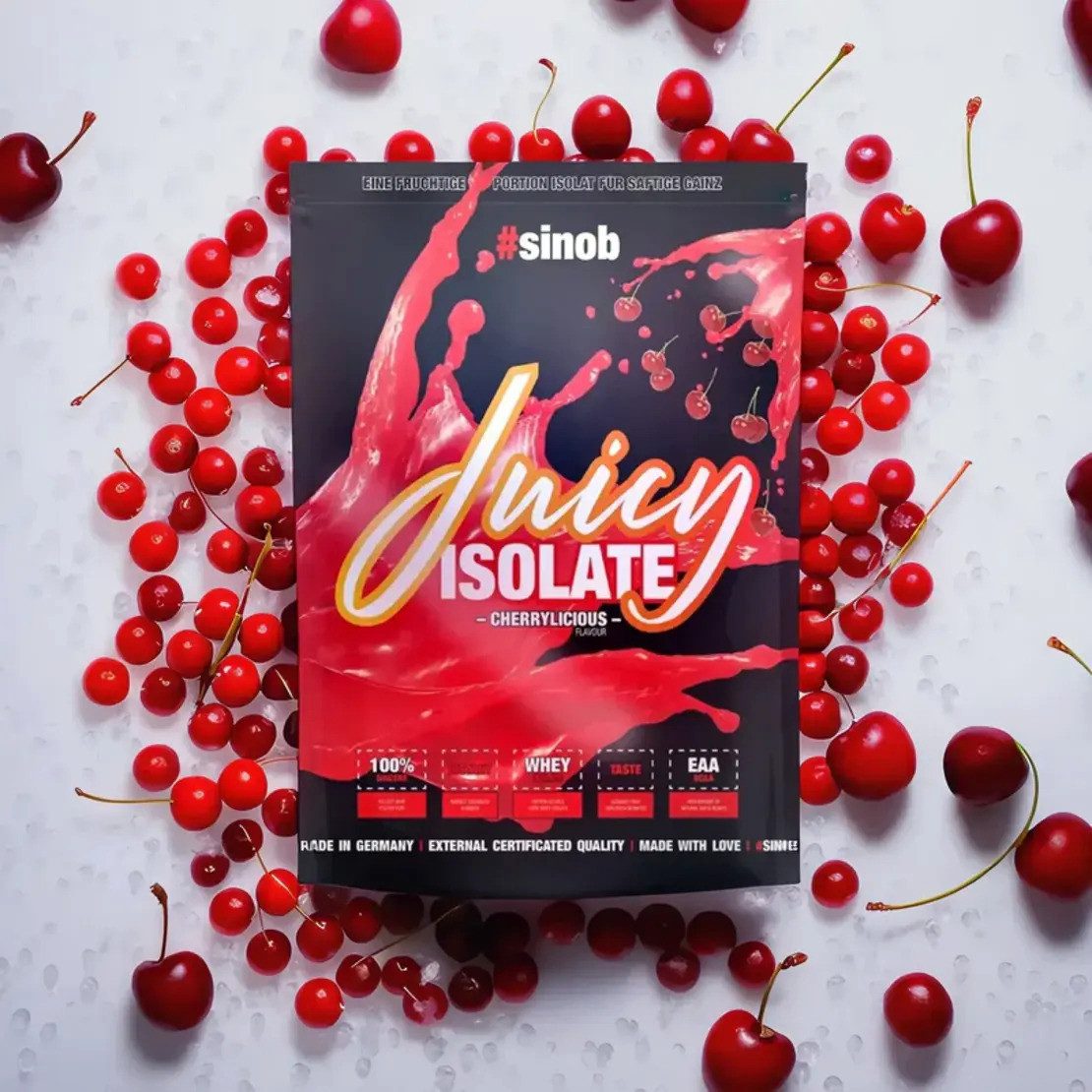 #sinob Sinob Juicy Isolate 1000g - Kirsche Pulver