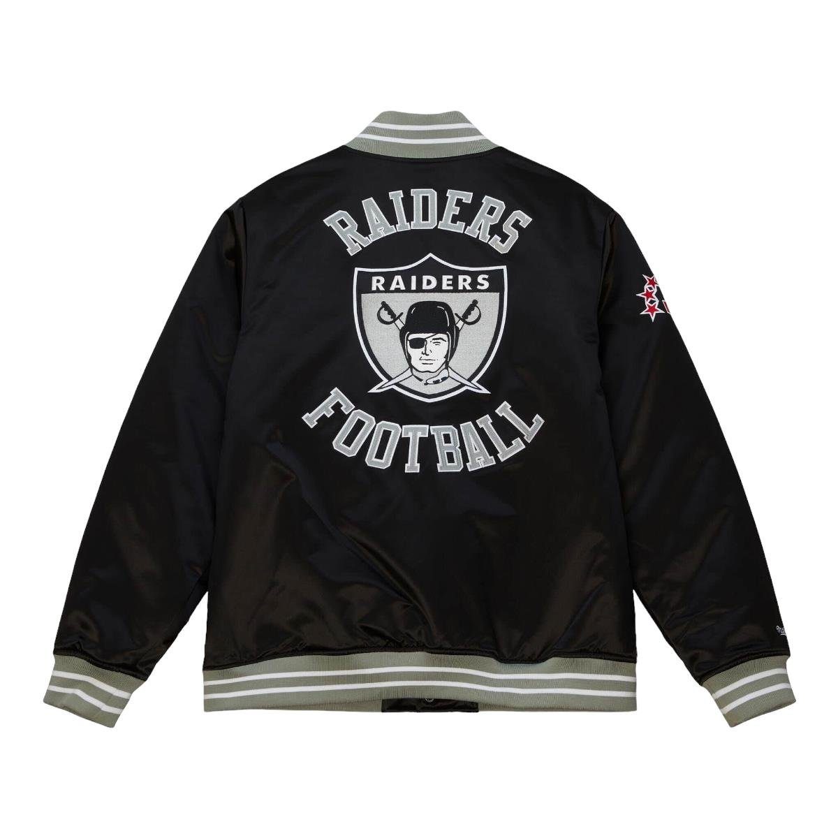 Mitchell & Ness Collegejacke Heavyweight Satin Oakland Raiders