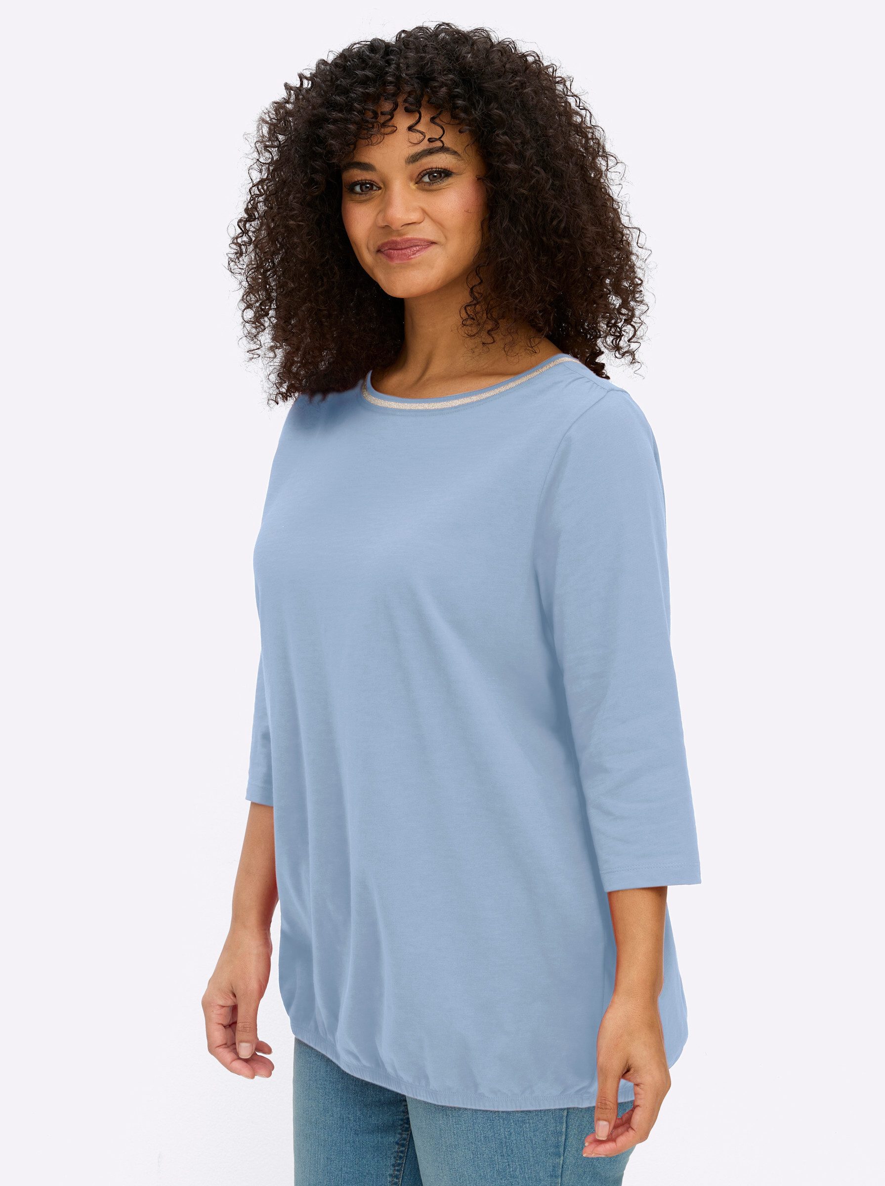 Sheego T-Shirt 3/4-Arm-Shirt 3/4-Arm – Bild 4 von 5