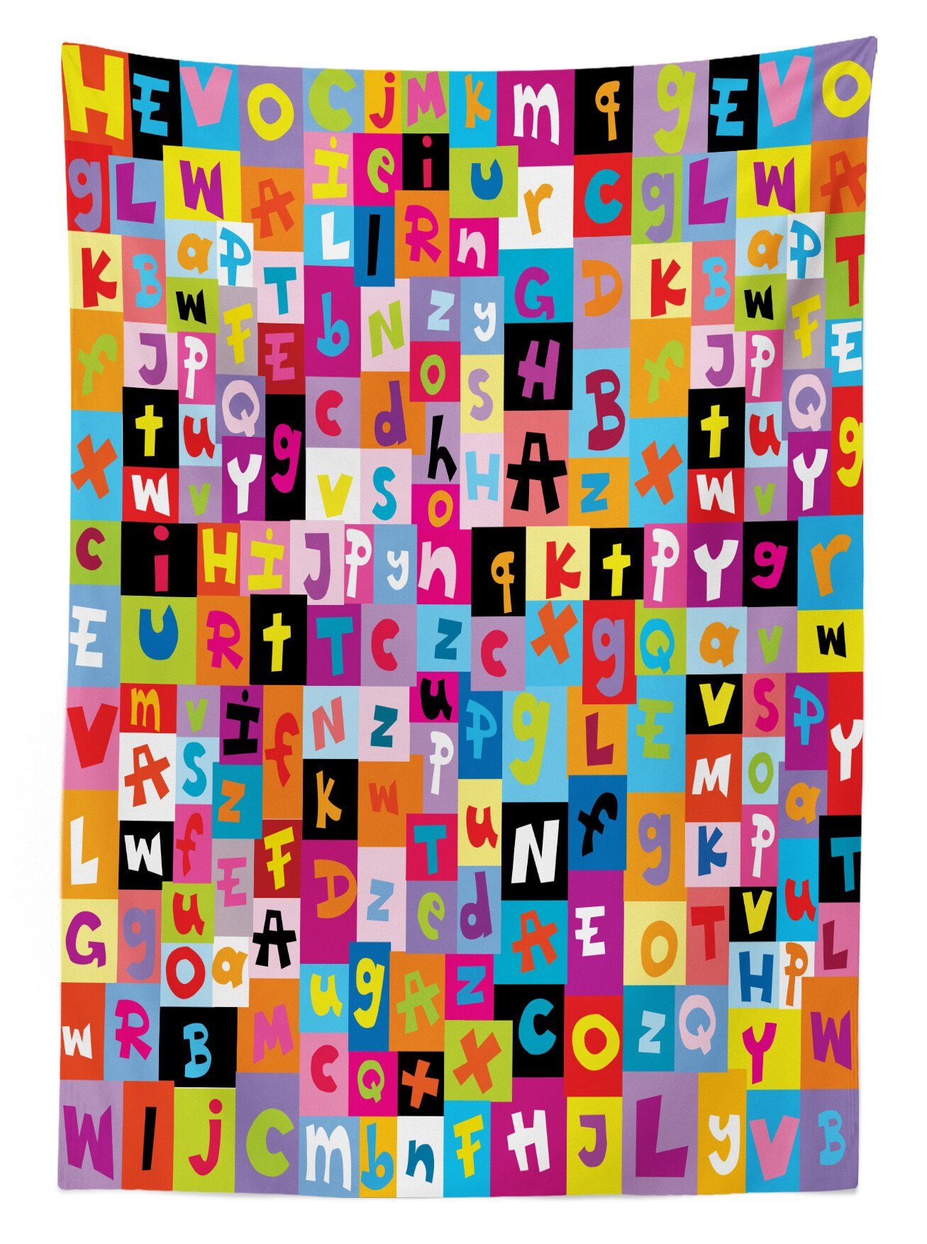 Abakuhaus Außen geeignet Alphabet Kids den Farben, Puzzle Für Waschbar Farbfest Bereich Tischdecke Farbige Klare