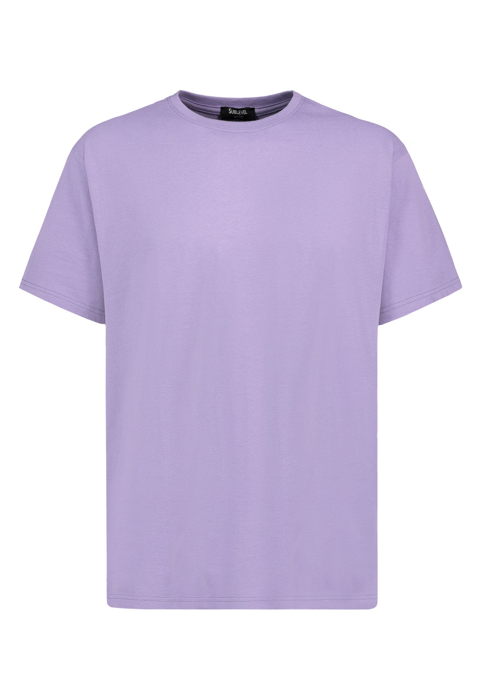 SUBLEVEL Rundhalsshirt T-Shirt mit Tarot-Print purple