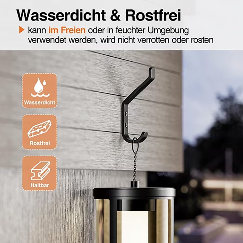 FOUORTUNATE-BEE Kleiderhaken Garderobenhaken, Kleiderhaken zum Schrauben, Haken für Akustikpaneele, Schlafzimmer, Wohnzimmer, Badezimmer, (4-St), Wandhaken für  – Bild 5 von 5