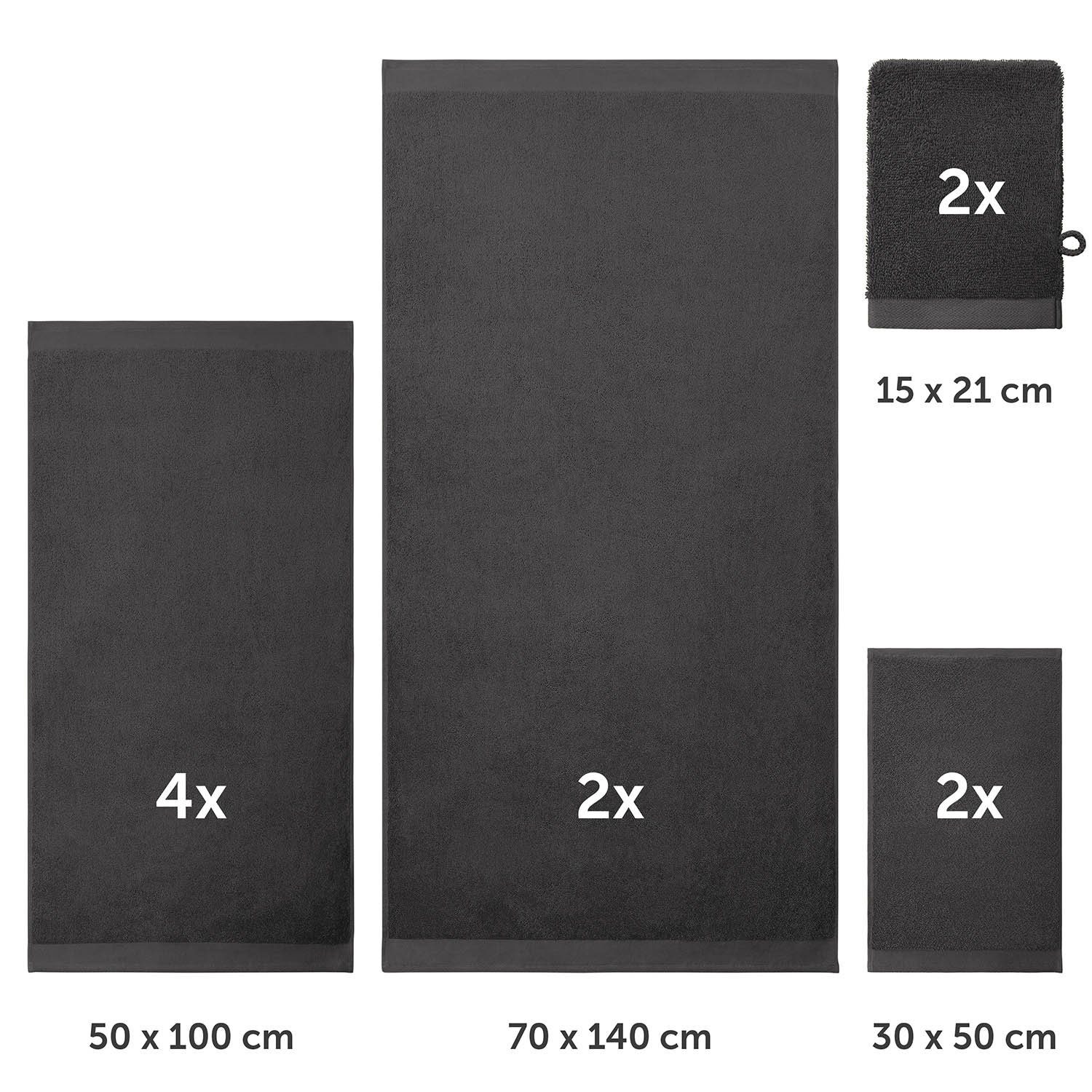 Blumtal Handtuch Set Blumtal 10 Teilig - Handtücher Set 100% Baumwolle, wei günstig online kaufen
