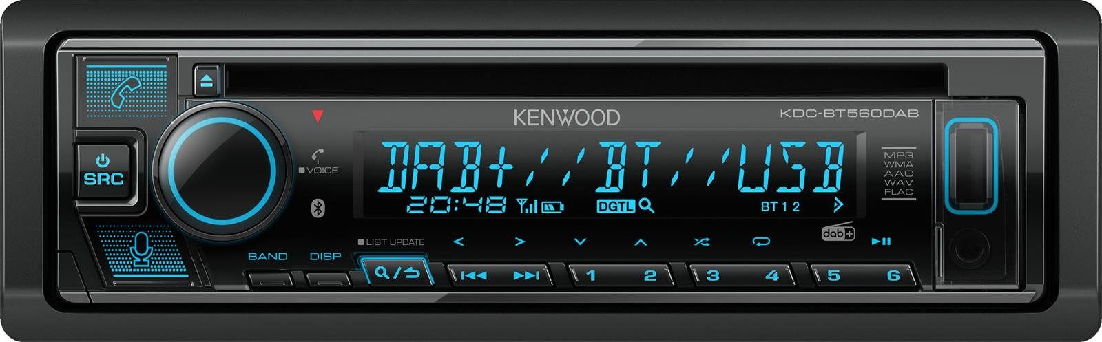 Kenwood Kenwood KDC-BT560DAB Autoradio Antenne inkl. DAB+