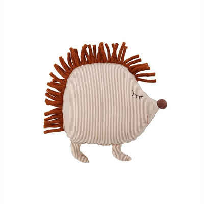 OYOY Kuscheltier Hope Hedgehog Denim Cushion, Beige 40 x 36 x 14 cm Bio-Baumwolle Kinderkissen Kuschelkissen Tierkissen