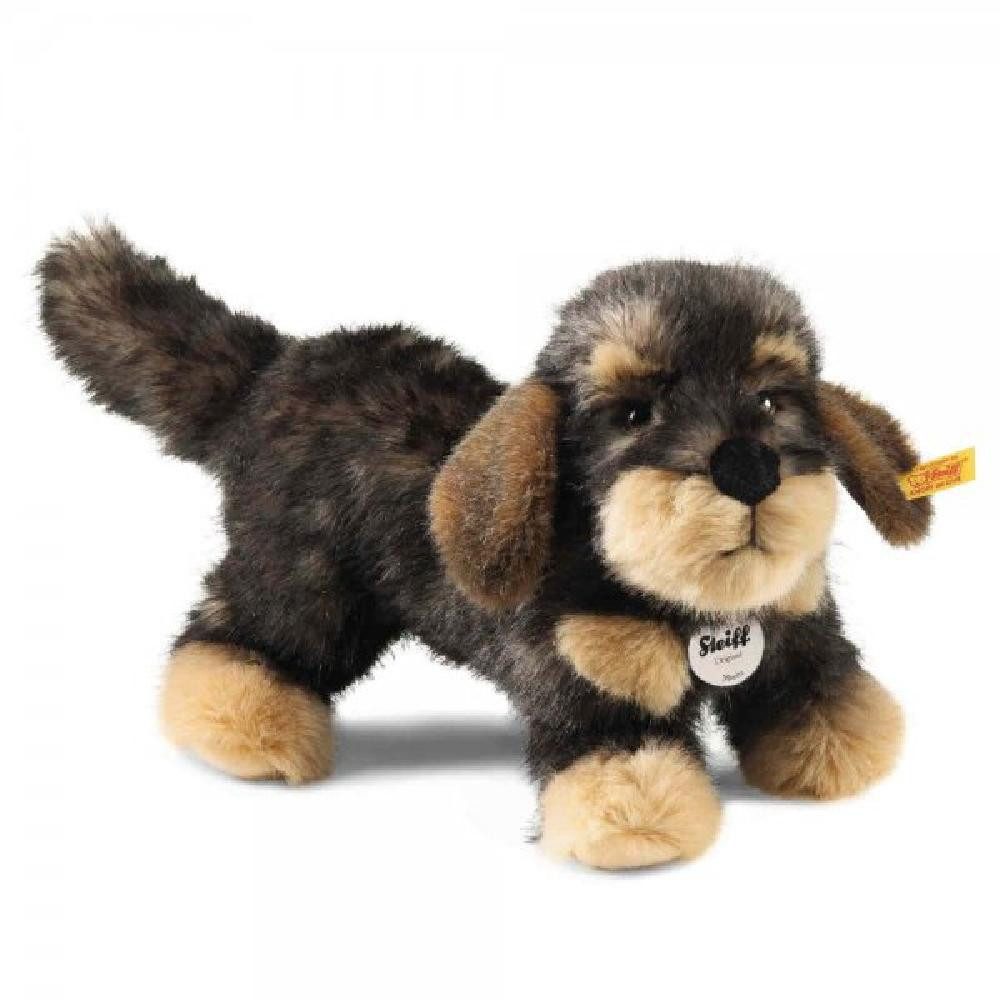 Steiff Kuscheltier Kuscheltier Rauhaardackel Moritz Dunkelgrau Gespitzt (30cm)
