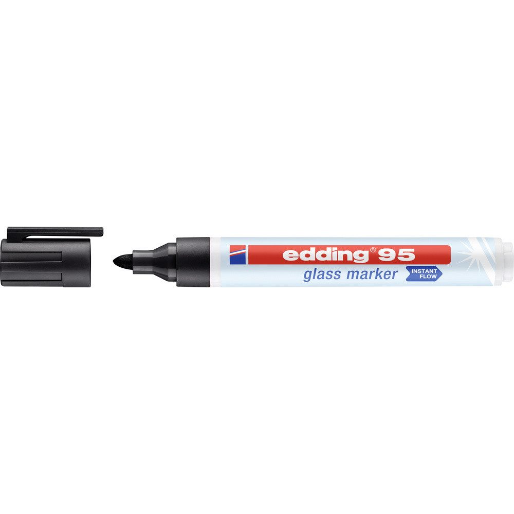 edding Marker Edding 95 4-95001 Glasmarker Schwarz 1.5 mm, 3 mm