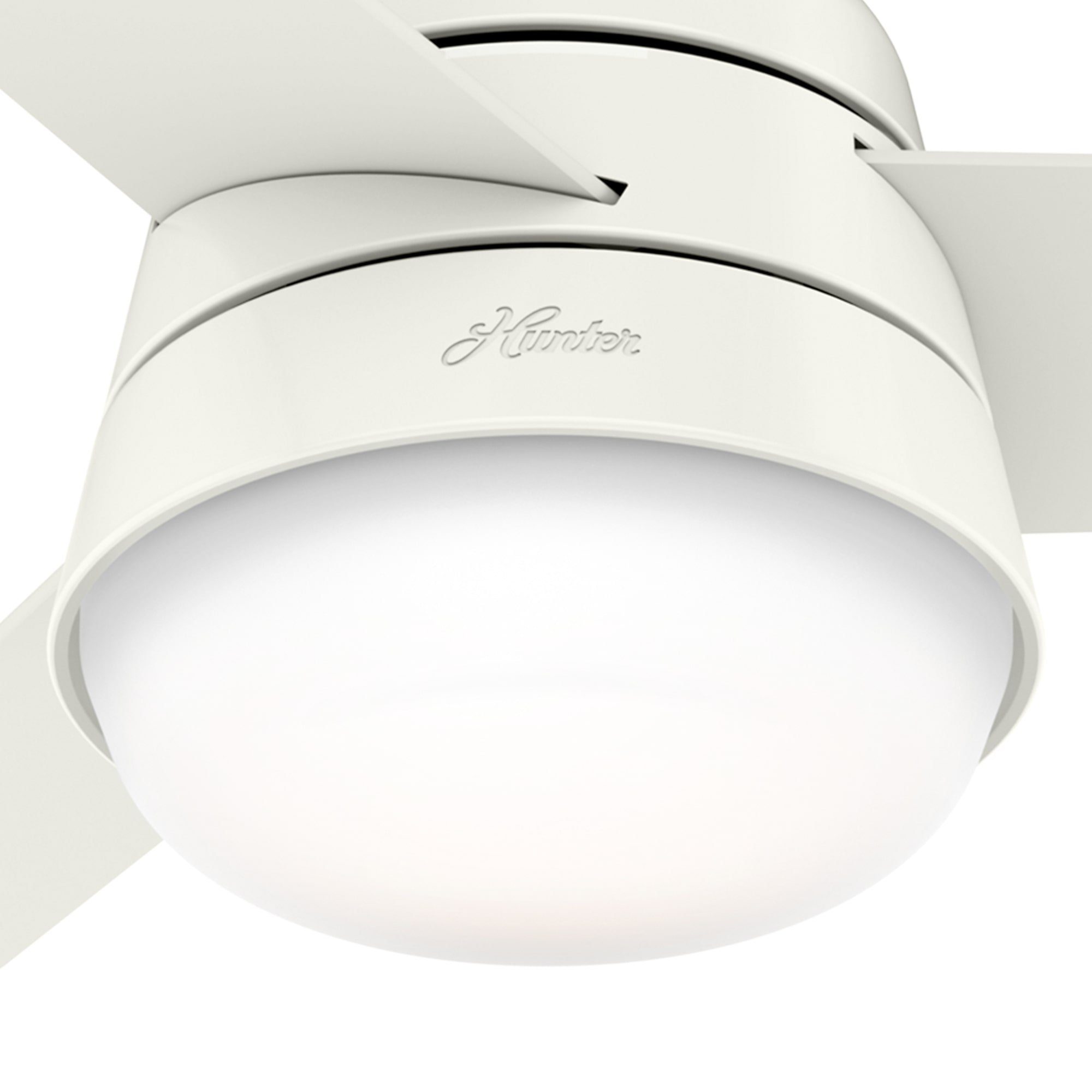 Hunter Deckenventilator Deckenventilator Finley S Weiß mit Licht & Fernbedienung