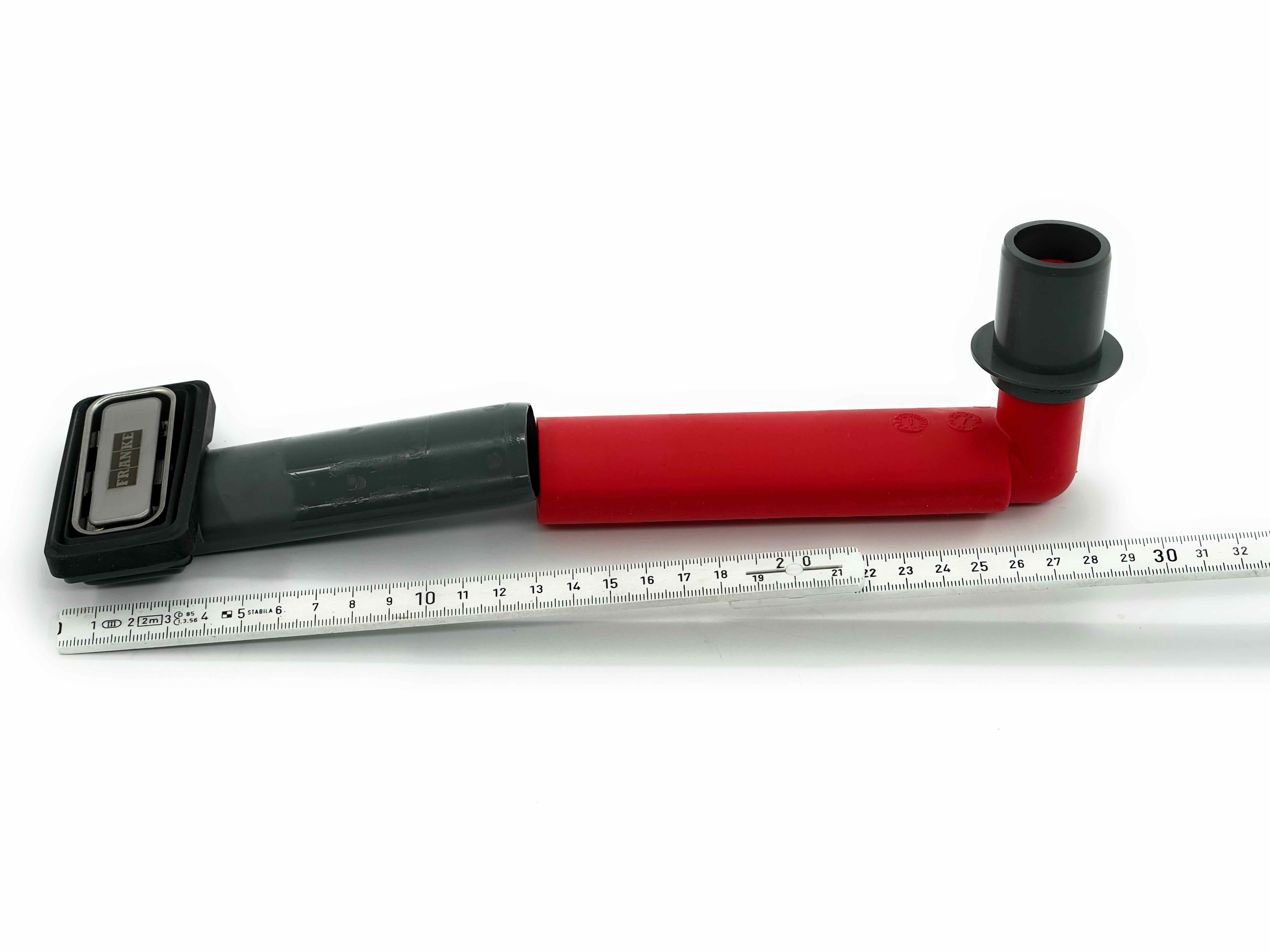 FRANKE Einbauspüle FRANKE verdeckter Überlaufset, Winkel Maß: 97 x 117 Teleskoprohr lang