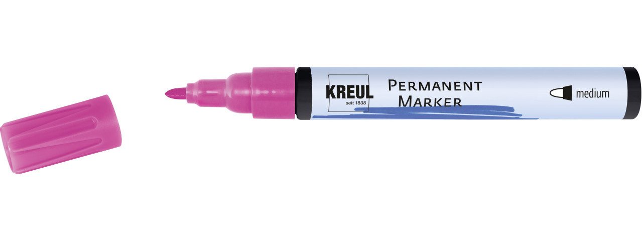 Kreul Flachpinsel Kreul Permanentmarker pink