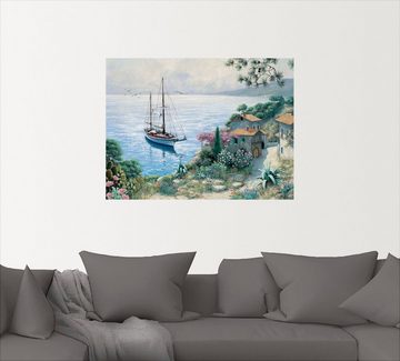 Artland Wandbild Die Bucht, Boote & Schiffe (1 St), als Leinwandbild, Wandaufkleber in verschied. Größen