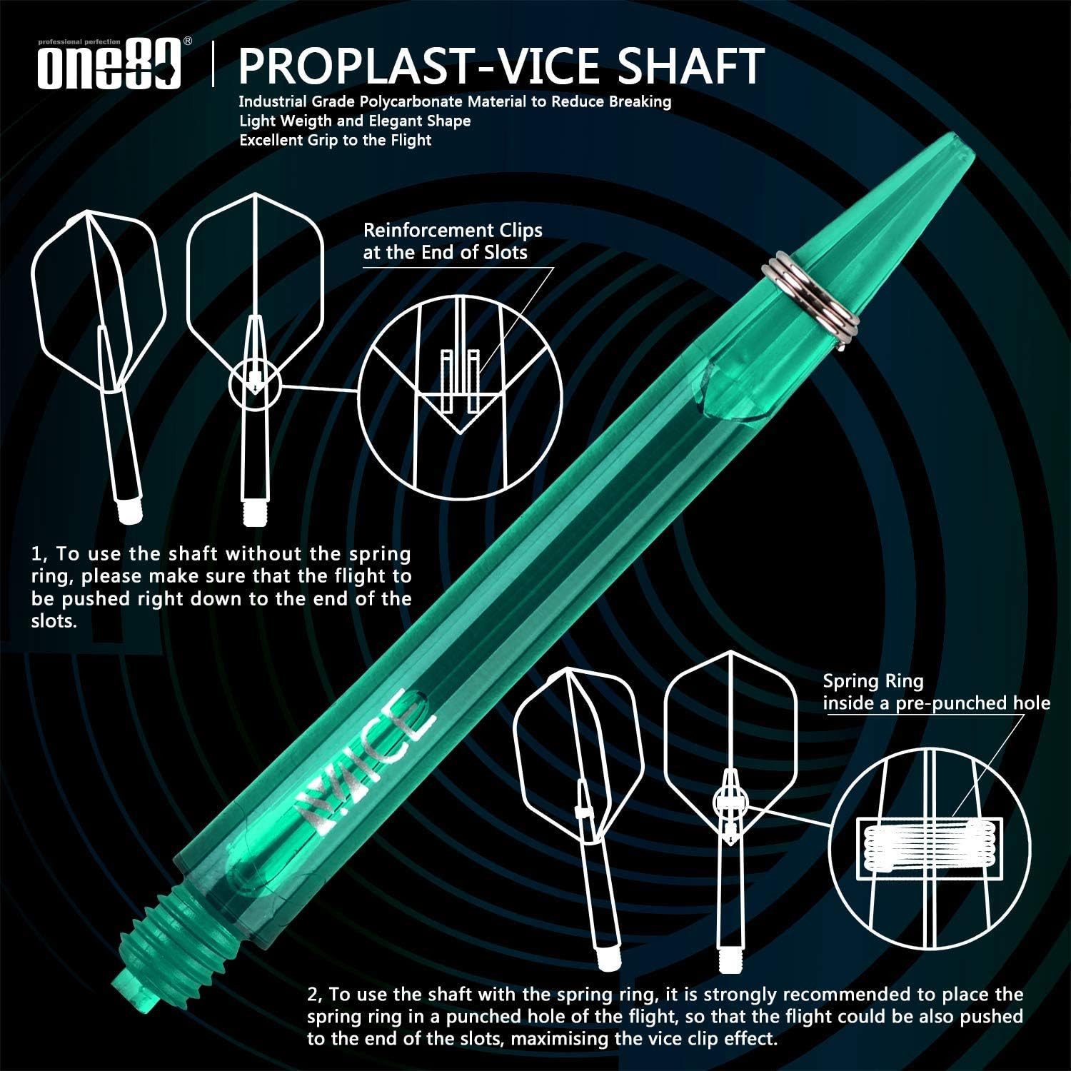 one80 Dartpfeil ne80 Steeldarts Set 23 g – inkl. Flights & Shafts, Robustes Steeldart Set mit 23 g Barrelgewicht