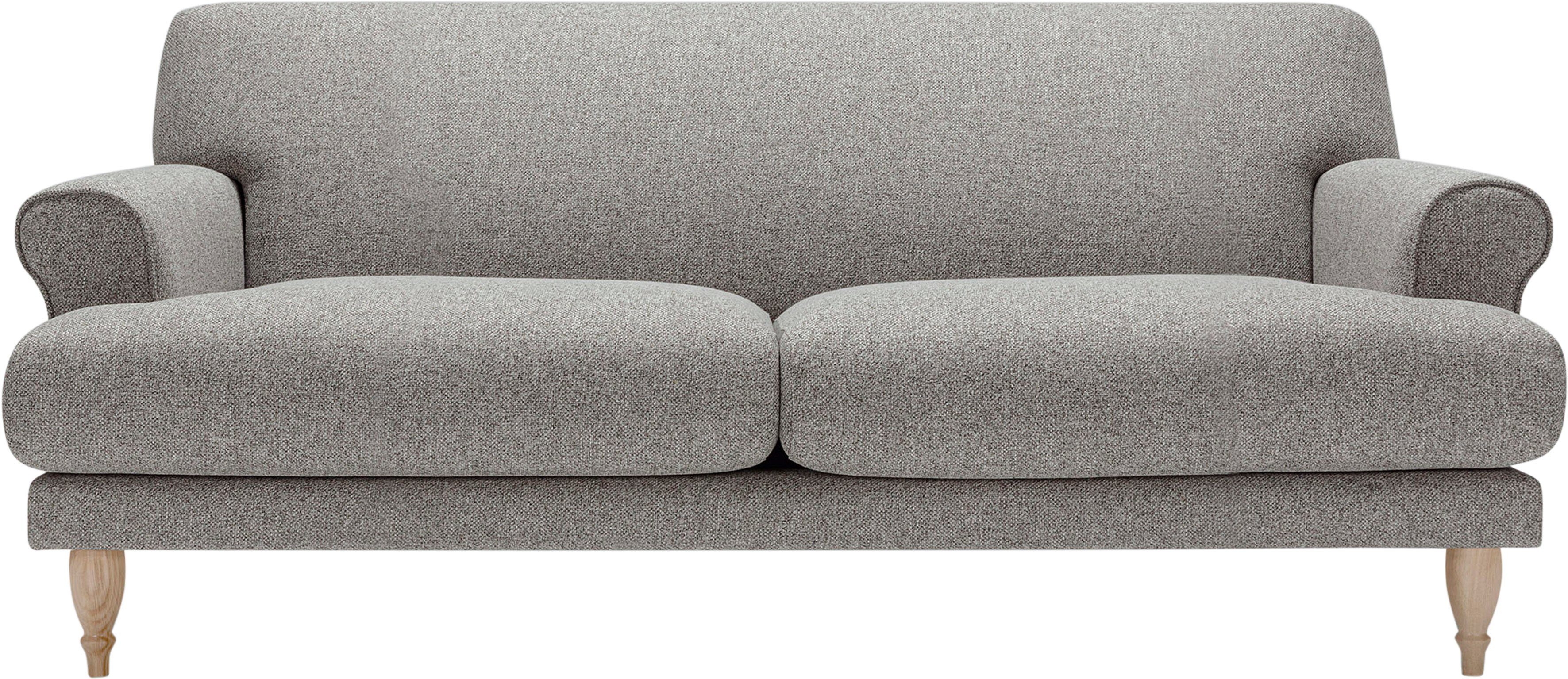 LOVI Sofa Ginger, Polsterunterlage 2-Sitzer, natur, Eiche mit Füße in Sitzunterfederung