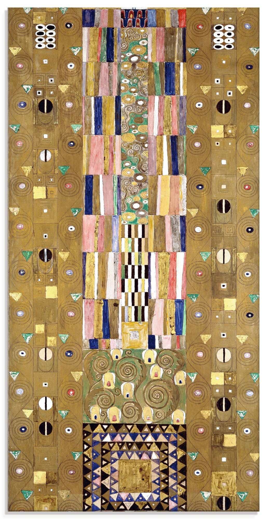 Artland Glasbild Werkvorlage zum Stocletfries. Schmalwand, Muster (1 St), in verschiedenen Größen | Bilder
