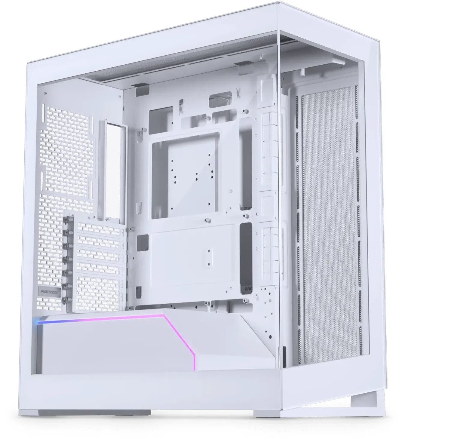 PHANTEKS PC-Gehäuse Phanteks NV5 MKII White, weiß, Glasfenster Gehäuse, Kabelmanagement, Staubfilter, Grafikkarte vertikal (optional)