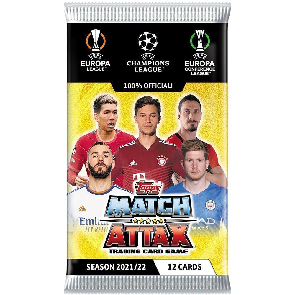 Topps Sammelkarte Topps Champions League 2021/22 - Trading Cards - 1 Booster