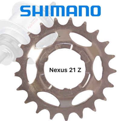 Shimano Fahrradkurbel Shimano Ritzel für Nexus Getriebenaben SM-GEAR, 21, Silber