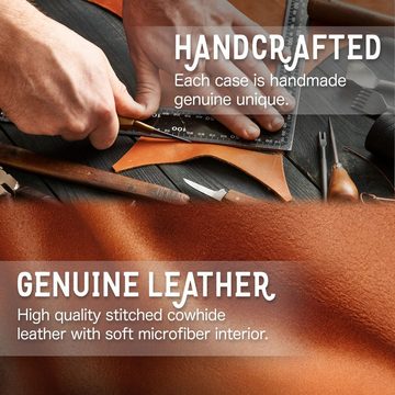 Nalia Flip Case Samsung Galaxy S23 Plus, Echt Leder Flip Case Hülle / Magnetverschluss / Premium Leather Case
