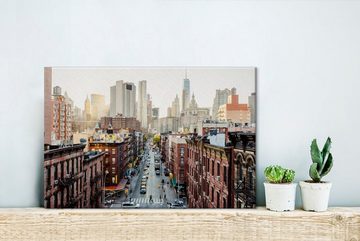 OneMillionCanvasses® Leinwandbild Die Straßen von New York, (1 St), Wandbild Leinwandbilder, Aufhängefertig, Wanddeko, 30x20 cm