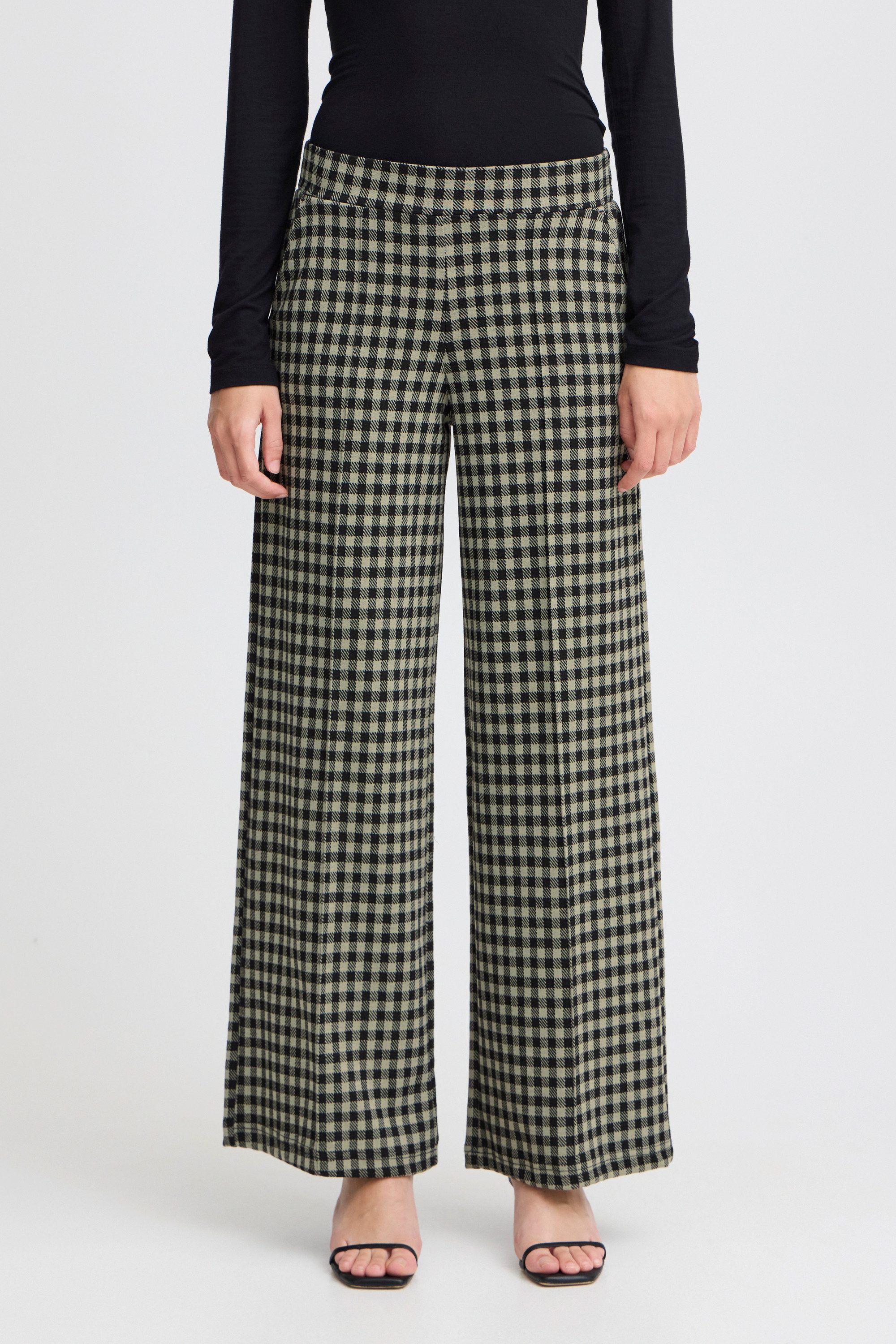 Ichi Stoffhose IHKATE CHECKY WIDE PA