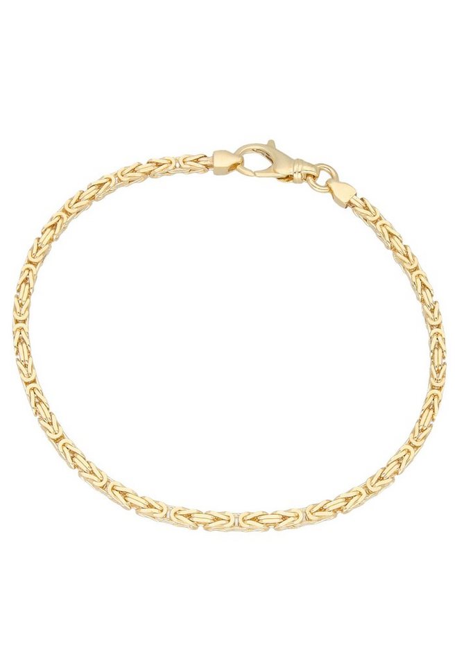 Firetti Goldarmband Schmuck Geschenk Gold 375 Armschmuck Armkette  Goldarmband Königskette, zu Hoodie, Kleid, Shirt, Jeans, Sneaker! Anlass  Geburtstag Weihnachten