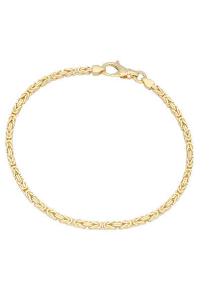 Firetti Goldarmband »Prächtige Königskettengliederung, 2,5 mm breit, diamantiert, massiv«