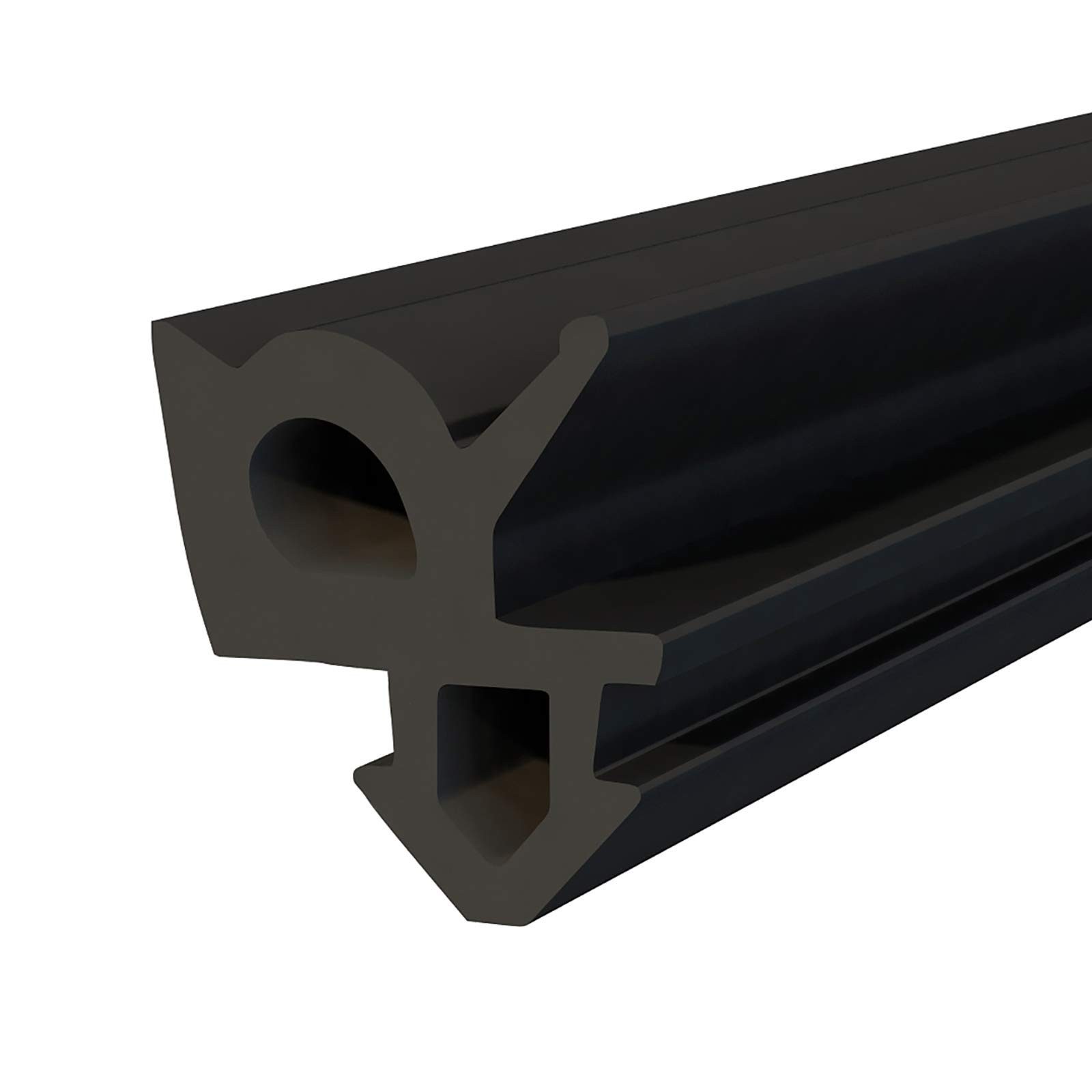 DQ-PP Türdichtband DQ-PP Fensterdichtung, Schwarz, 10 Meter, PVC Fenster, Gummidichtug, ALUPLAST, GEALAN, KBE, KOMMERLING, LB, PANORAMA, PLUS-TEC, REHAU, VEKA, UNIV.