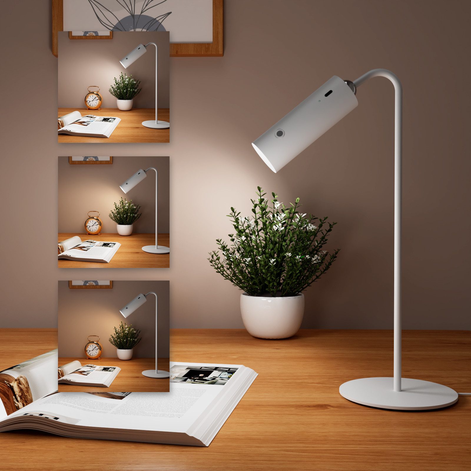 EMKE Tischleuchte 6-in-1 magnetische Schreibtischlampe Wandleuchte, günstig online kaufen
